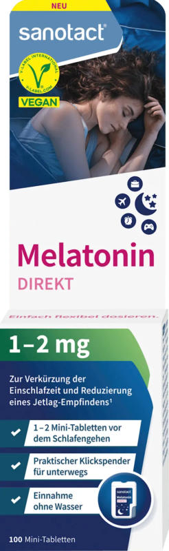 sanotact Melatonin Direkt Mini Tabletten 100 St