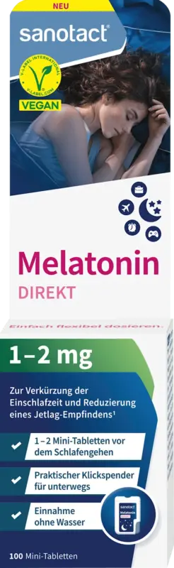 sanotact Melatonin Direkt Mini Tabletten 100 St