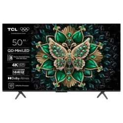 Телевизор TCL 50MQLED75K 4K Ultra HD MINI LED SMART TV, GOOGLE TV, 50.0 ", 126.0 см