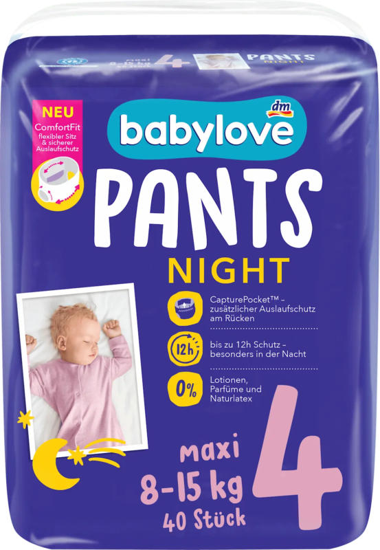 babylove Baby Pants Night Gr. 4 Maxi (8-15 kg)