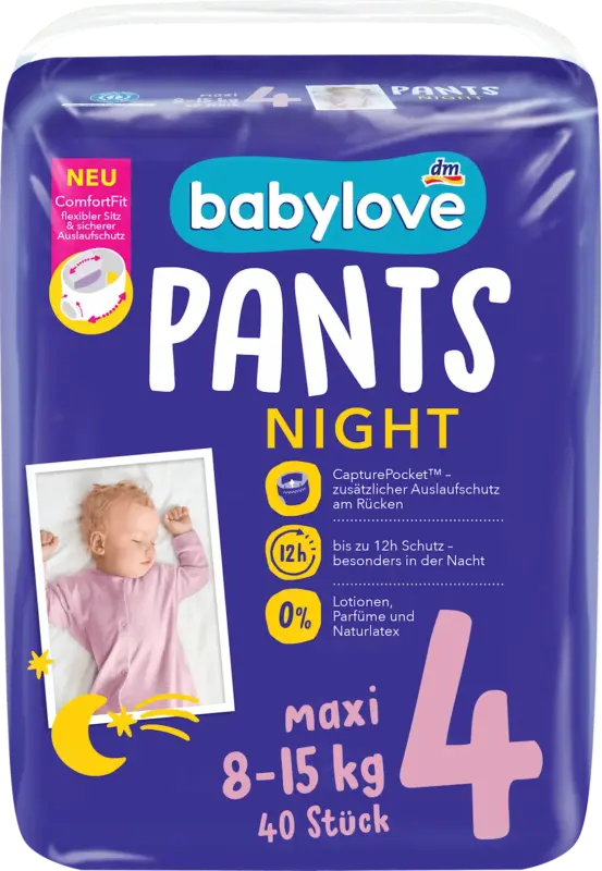 babylove Baby Pants Night Gr. 4 Maxi (8-15 kg)