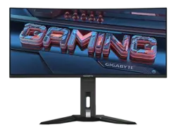 GIGABYTE MO34WQC 34 Zoll Monitor, WQHD, 0,03 ms Reaktionszeit, 250 cd/m², 175 Hz, Schwarz