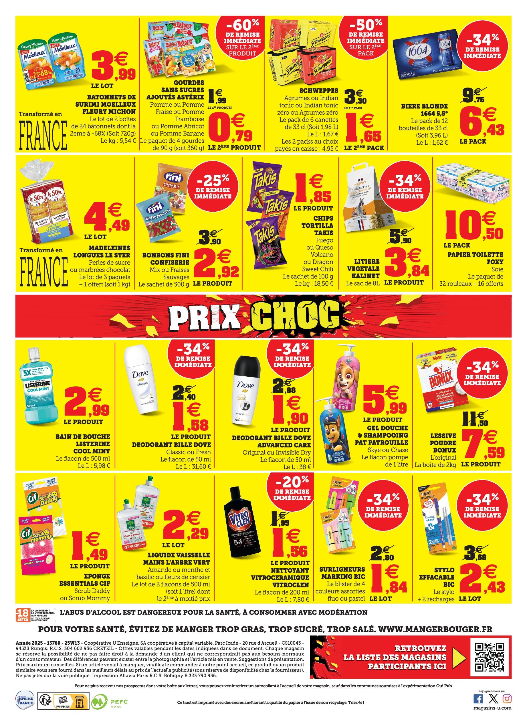 Hyper U - Spécial Rentrée des classes à partir du 25/08/2025 - promo en ligne | Page: 2 | Produits: Framboise, Poudre, Chocolat, Fraises