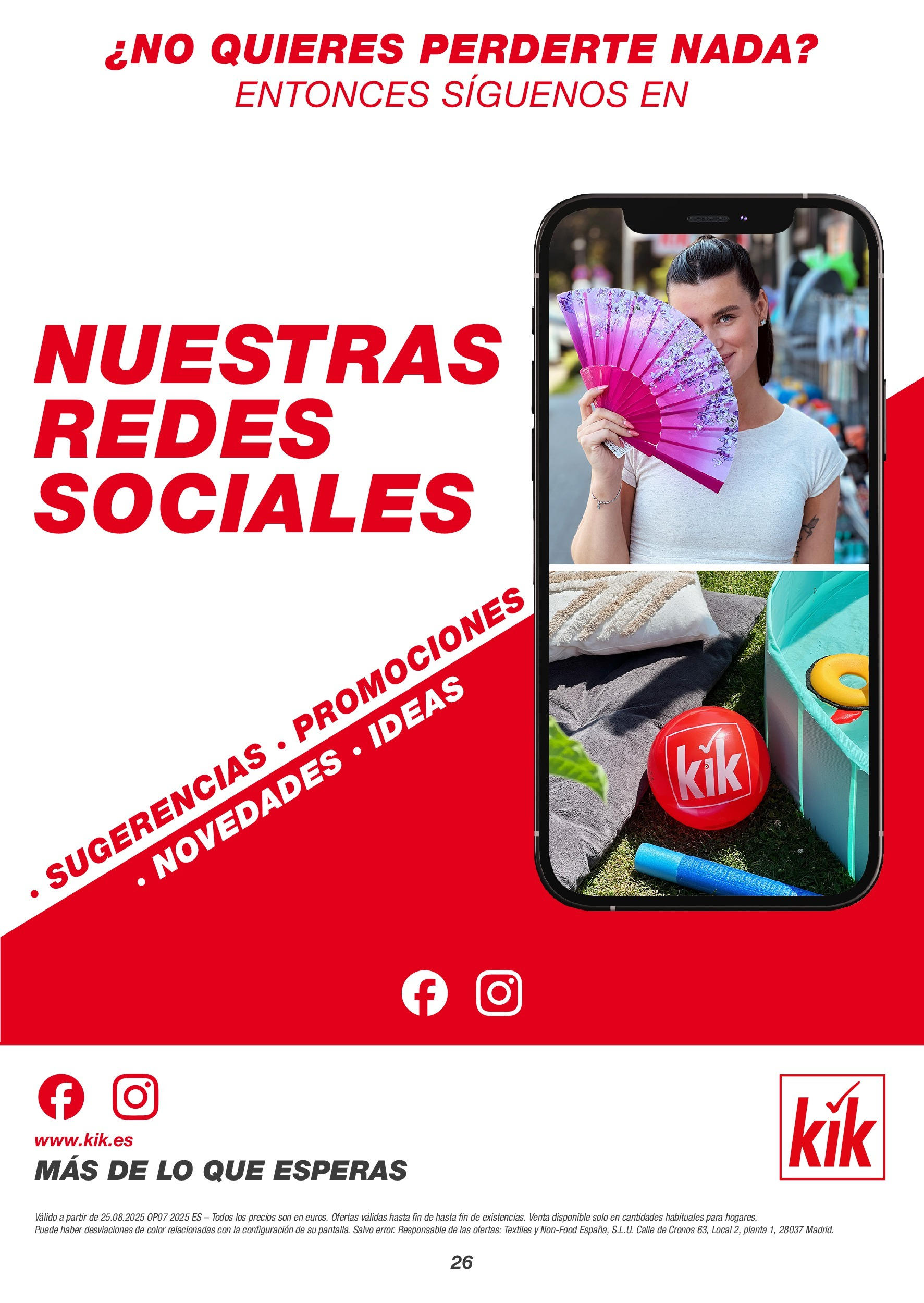 KIK - folleto (24/08/2025 - 31/08/2025) | Página: 26 KIK - folleto 24/08/2025 - 31/08/2025 | Página: 26