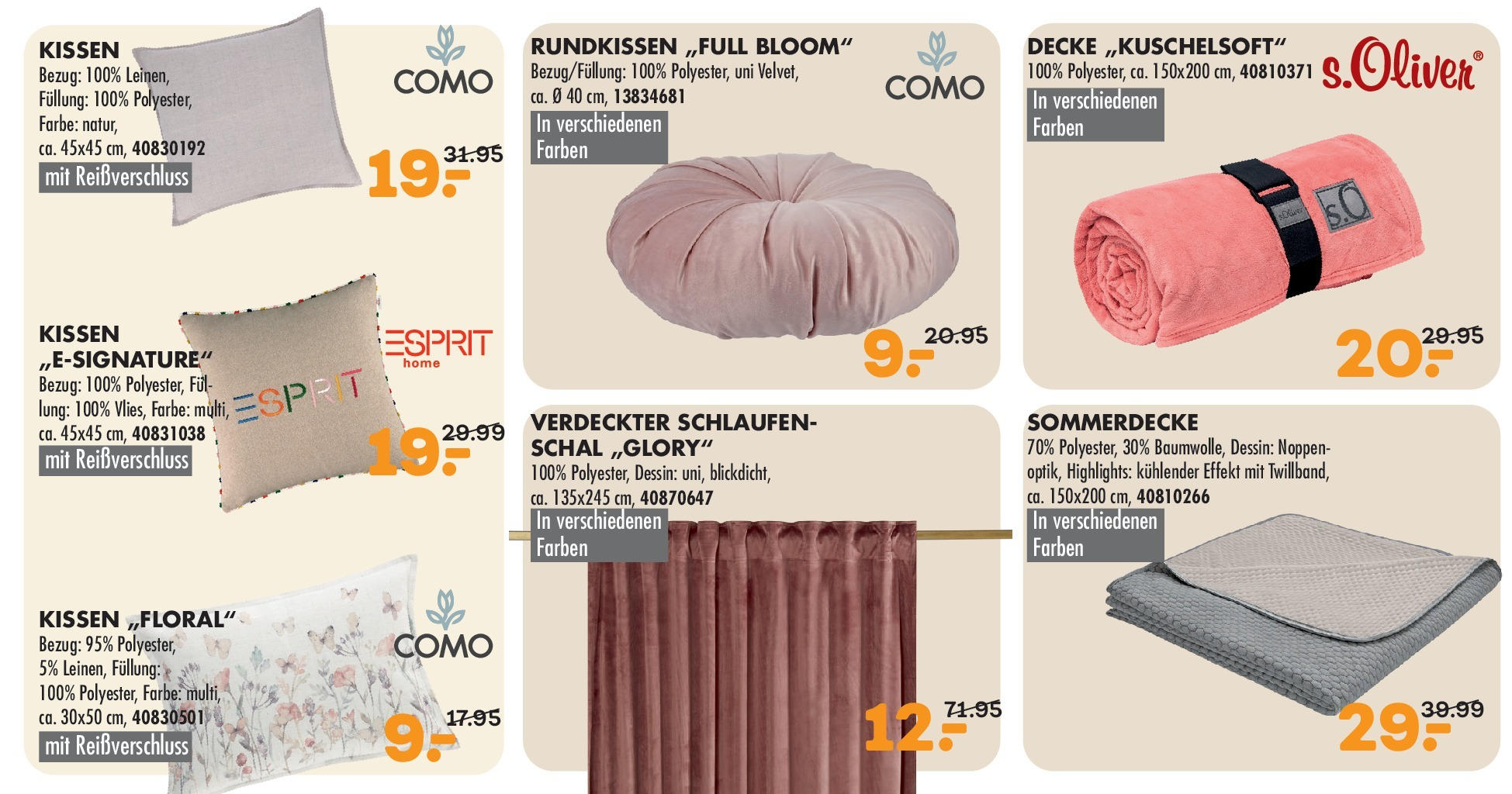 Möbel Kraft Prospekt Traummöbel zum Sparpreis (ab 26.08.2025) zum Blättern | Seite: 14 | Produkte: Kissen, Decke, Schal