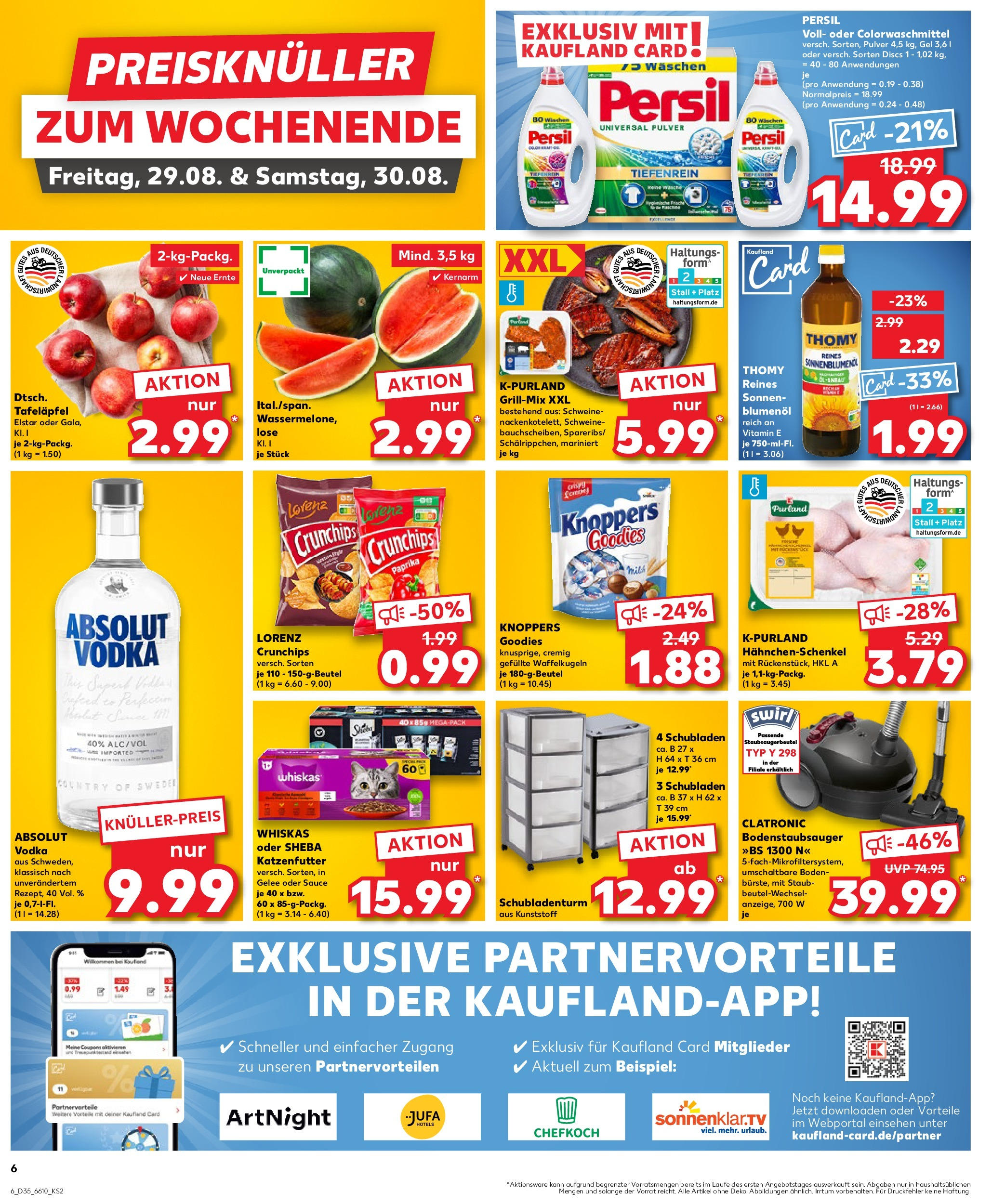 Prospekt Kaufland ab 28.08.2025 » Angebote und Werbung Online | Seite: 6 | Produkte: Katzenfutter, Lorenz crunchips, Vodka, Persil Prospekt Kaufland ab 28.08.2025 » Angebote Online zum Blättern | Seite: 6 | Produkte: Katzenfutter, Lorenz crunchips, Vodka, Persil