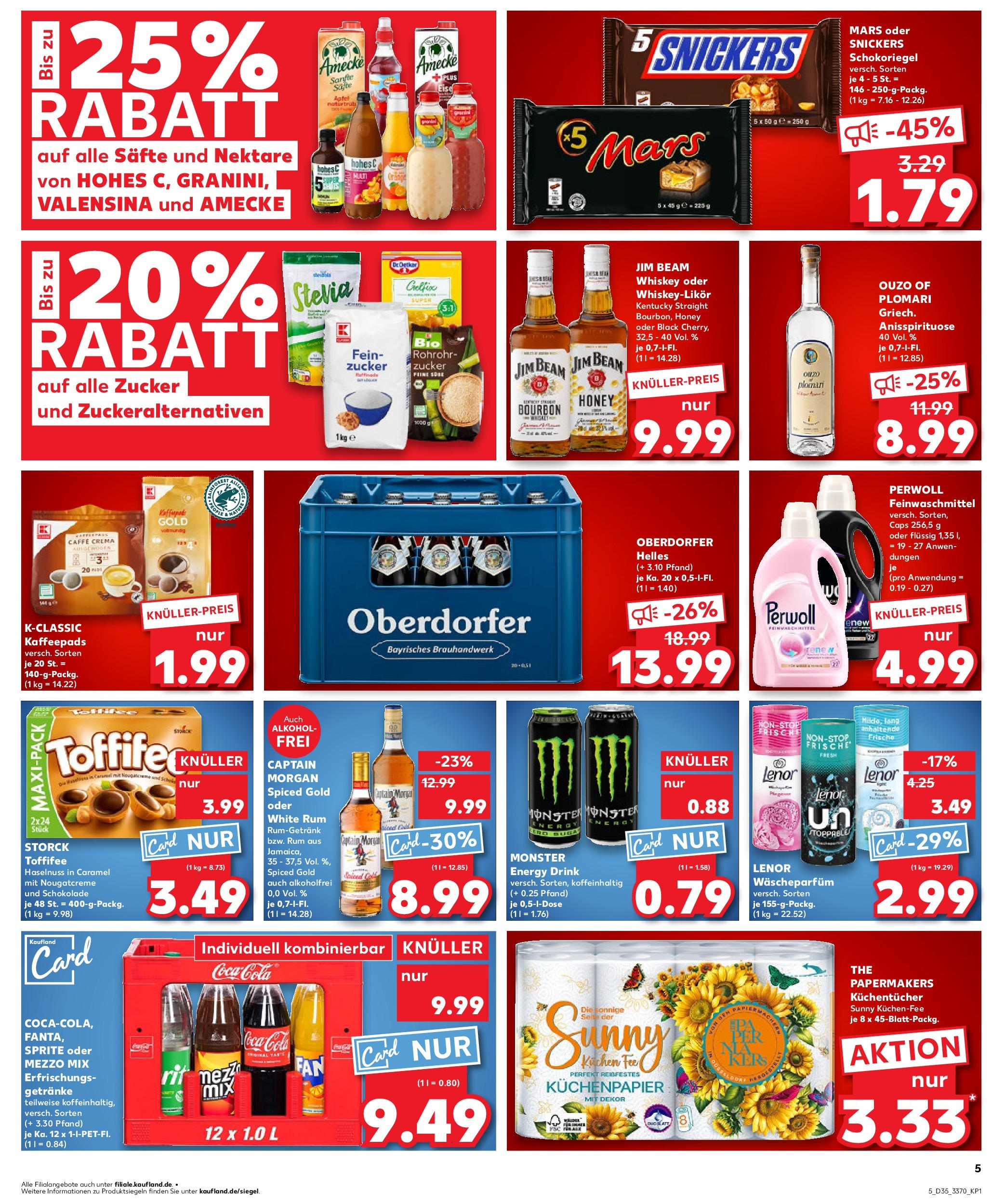 Prospekt Kaufland ab 28.08.2025 » Angebote und Werbung Online | Seite: 6 | Produkte: Kaffeepads, Snickers, Monster, Toffifee Prospekt Kaufland ab 28.08.2025 » Angebote Online zum Blättern | Seite: 6 | Produkte: Kaffeepads, Snickers, Monster, Toffifee