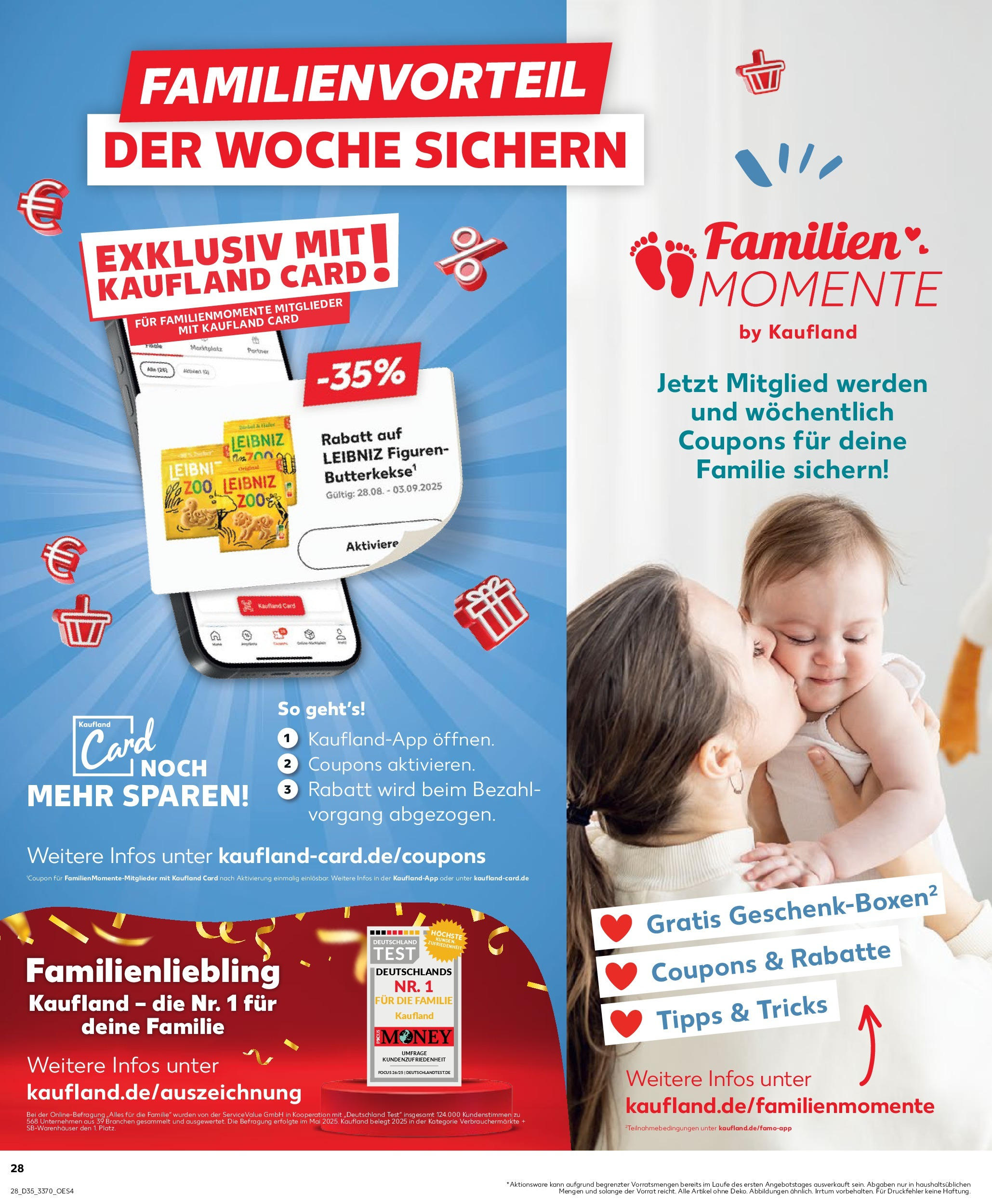 Prospekt Kaufland ab 27.08.2025 » Angebote und Werbung Online | Seite: 28 Prospekt Kaufland ab 27.08.2025 » Angebote Online zum Blättern | Seite: 28