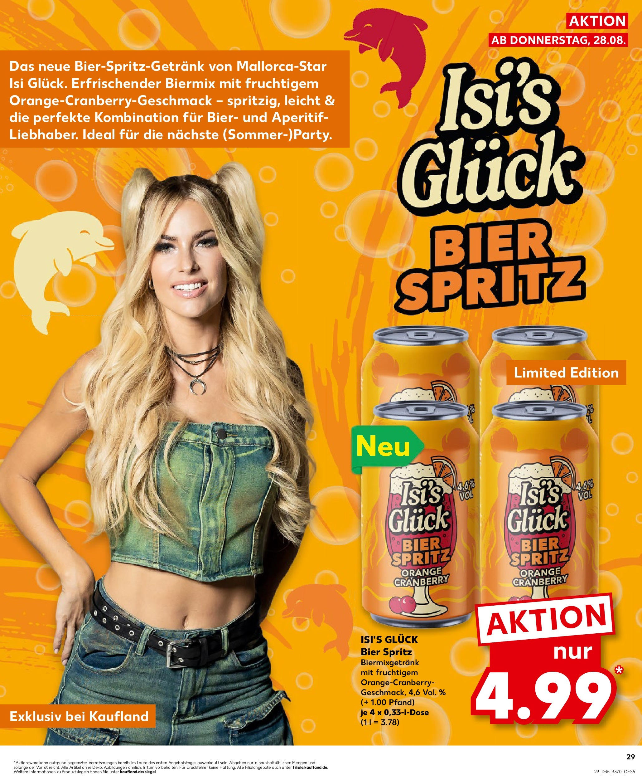 Prospekt Kaufland ab 27.08.2025 » Angebote und Werbung Online | Seite: 29 | Produkte: Bier Prospekt Kaufland ab 27.08.2025 » Angebote Online zum Blättern | Seite: 29 | Produkte: Bier