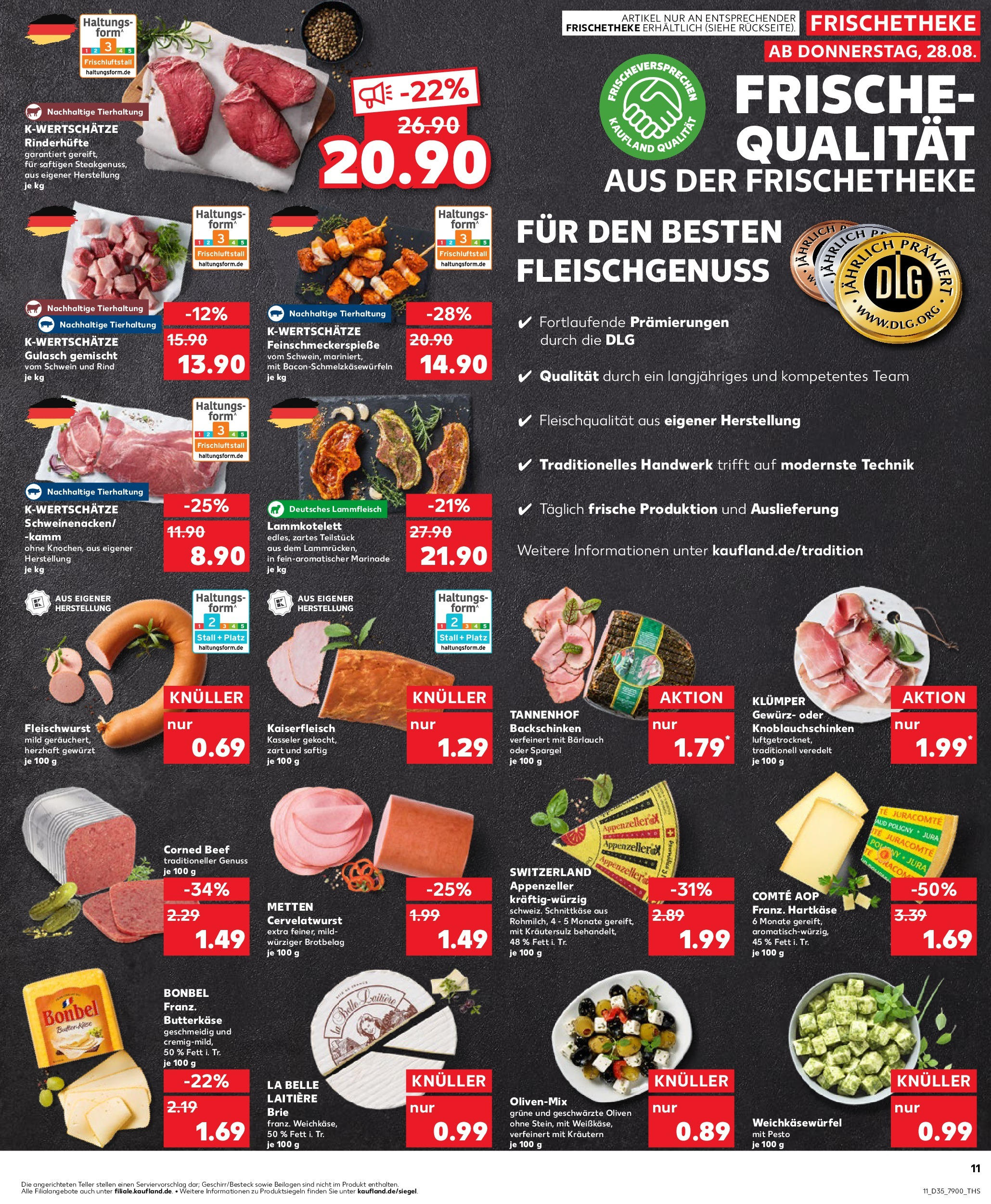 Prospekt Kaufland ab 28.08.2025 » Angebote und Werbung Online | Seite: 11 | Produkte: Butter, Spargel, Gulasch Prospekt Kaufland ab 28.08.2025 » Angebote Online zum Blättern | Seite: 11 | Produkte: Butter, Spargel, Gulasch
