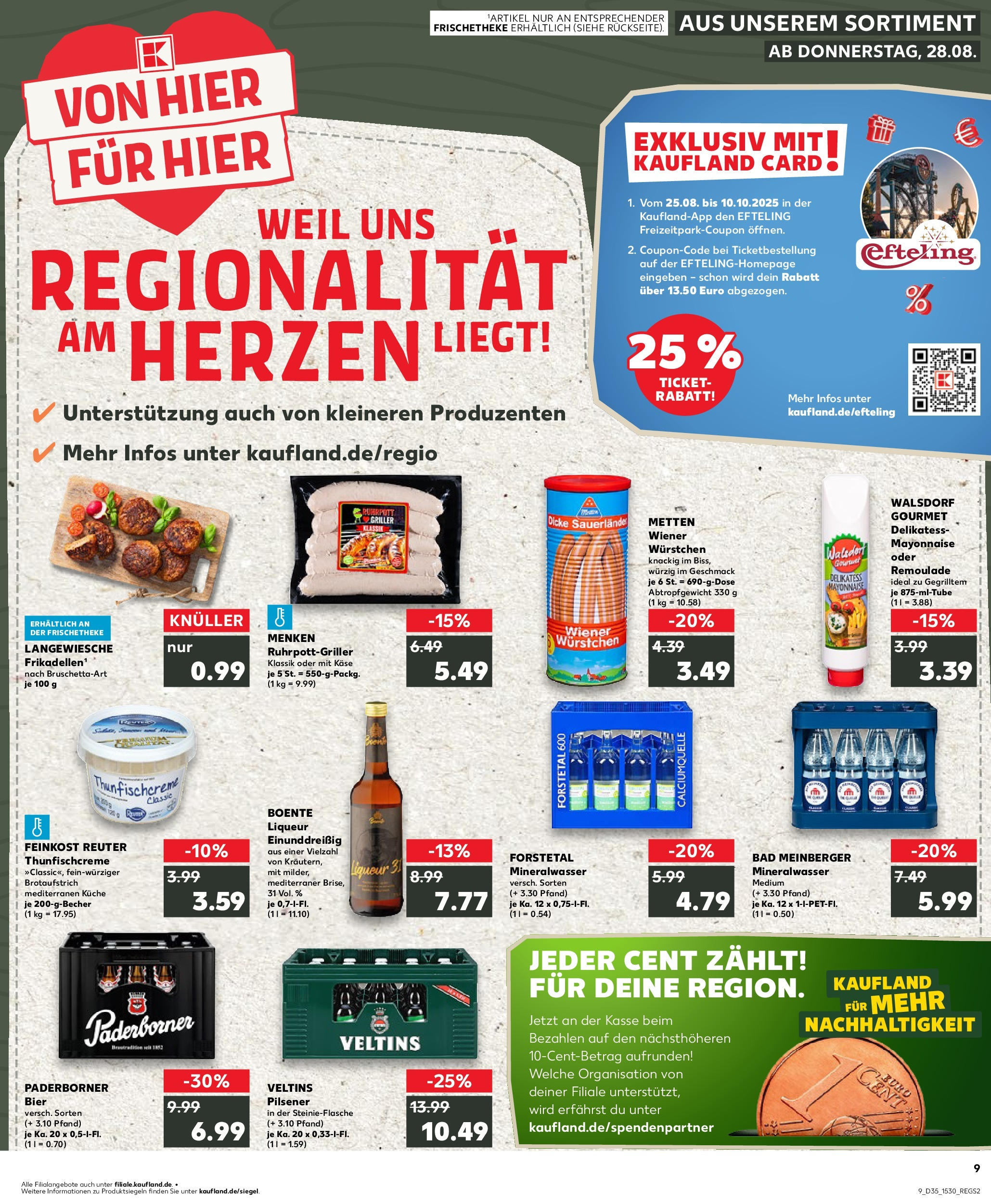 Prospekt Kaufland ab 28.08.2025 » Angebote und Werbung Online | Seite: 1 | Produkte: Küche, Mineralwasser, Griller, Veltins Prospekt Kaufland ab 28.08.2025 » Angebote Online zum Blättern | Seite: 1 | Produkte: Küche, Mineralwasser, Griller, Veltins