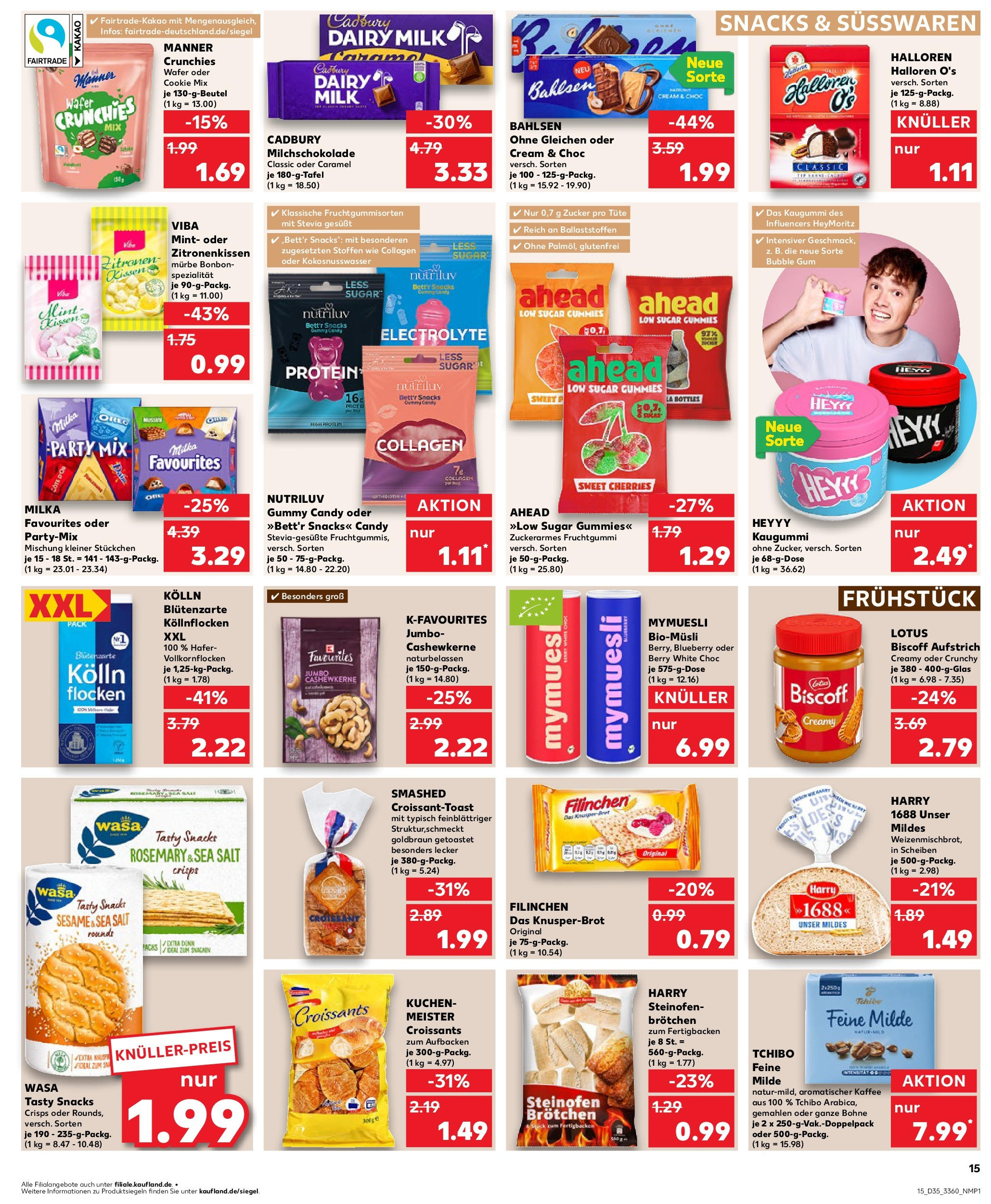 Prospekt Kaufland ab 28.08.2025 » Angebote und Werbung Online | Seite: 15 | Produkte: Kolln, Toast, Zucker, Flocken Prospekt Kaufland ab 28.08.2025 » Angebote Online zum Blättern | Seite: 15 | Produkte: Kolln, Toast, Zucker, Flocken