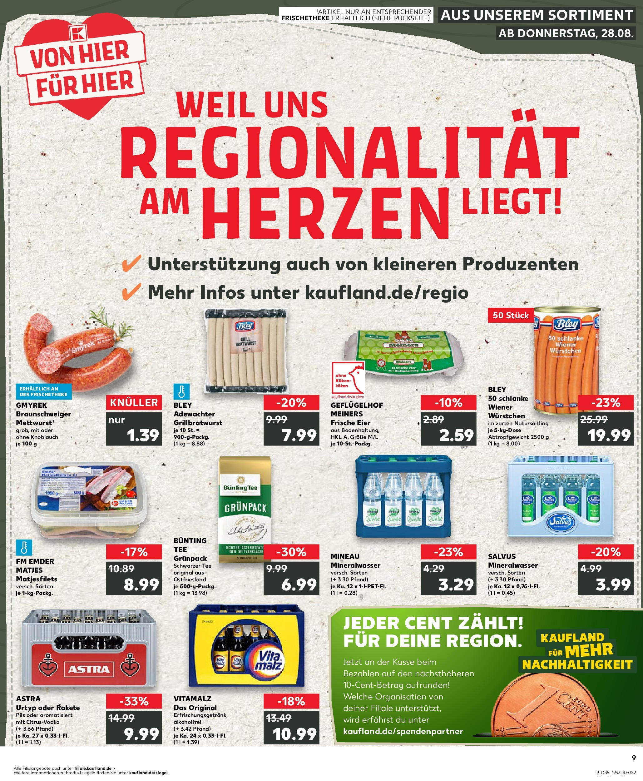 Prospekt Kaufland ab 28.08.2025 » Angebote und Werbung Online | Seite: 9 | Produkte: Grill, Eier, Astra, Tee Prospekt Kaufland ab 28.08.2025 » Angebote Online zum Blättern | Seite: 9 | Produkte: Grill, Eier, Astra, Tee