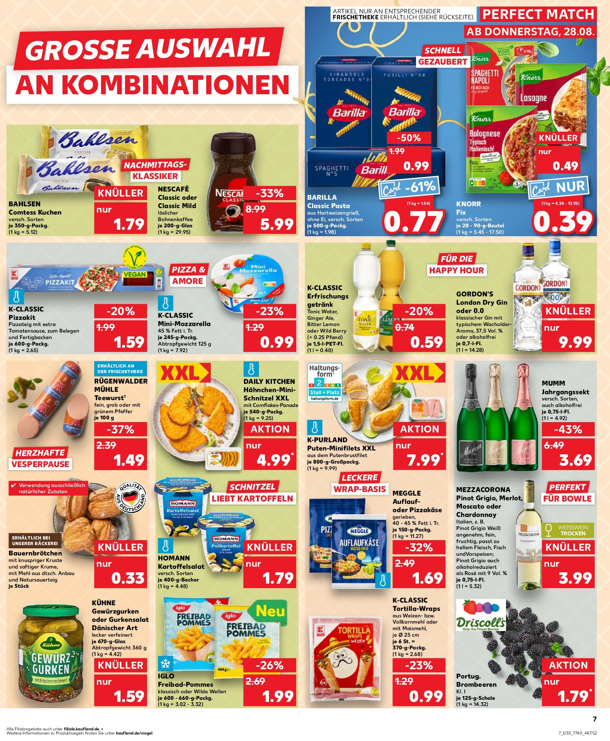 Prospekt Kaufland ab 27.08.2025 » Angebote und Werbung Online | Seite: 7 | Produkte: Bäckerei, Mozzarella, Iglo, Knorr Prospekt Kaufland ab 27.08.2025 » Angebote Online zum Blättern | Seite: 7 | Produkte: Bäckerei, Mozzarella, Iglo, Knorr