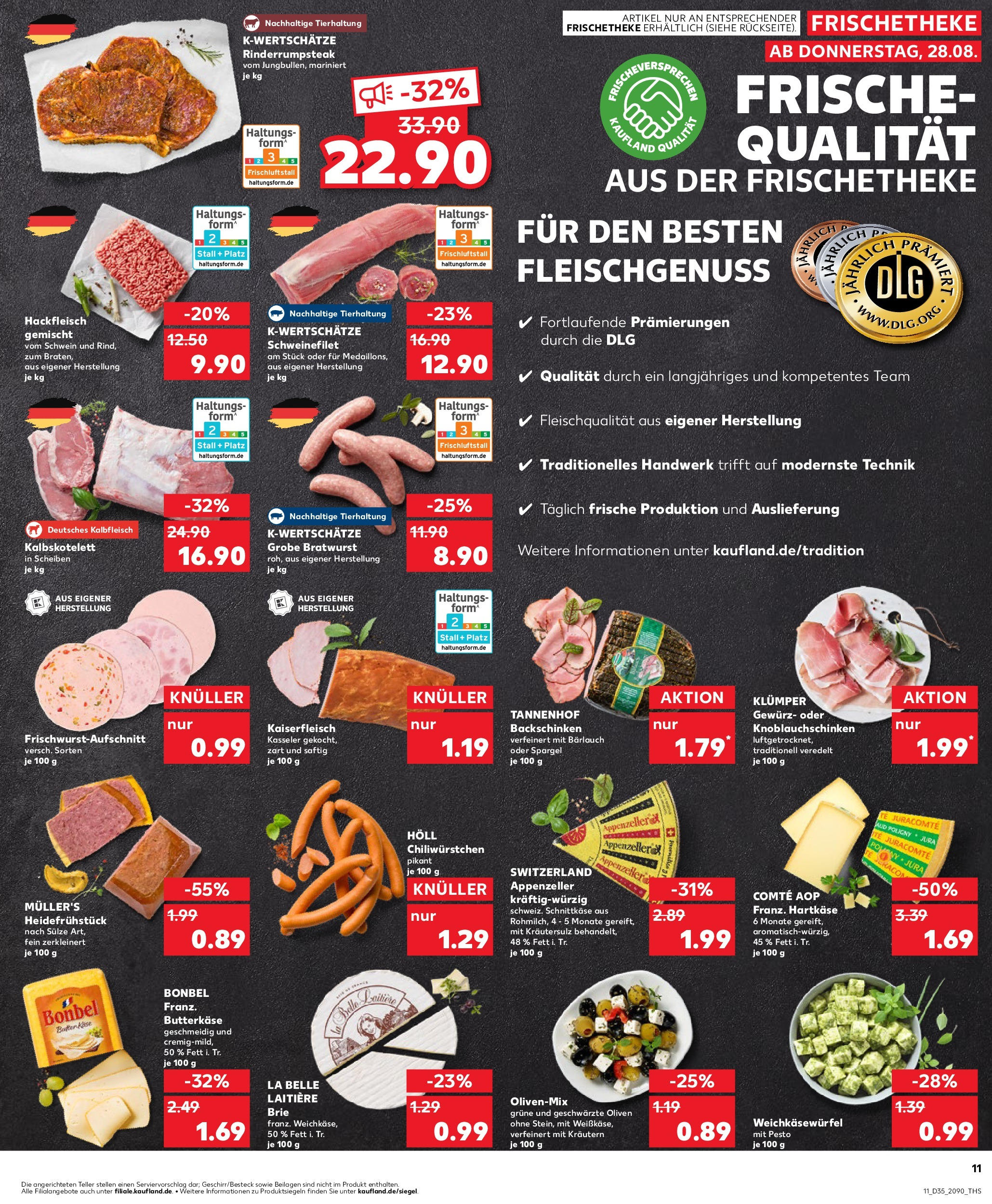 Prospekt Kaufland ab 28.08.2025 » Angebote und Werbung Online | Seite: 11 | Produkte: Spargel, Schweinefilet, Steak, Hackfleisch Prospekt Kaufland ab 28.08.2025 » Angebote Online zum Blättern | Seite: 11 | Produkte: Spargel, Schweinefilet, Steak, Hackfleisch