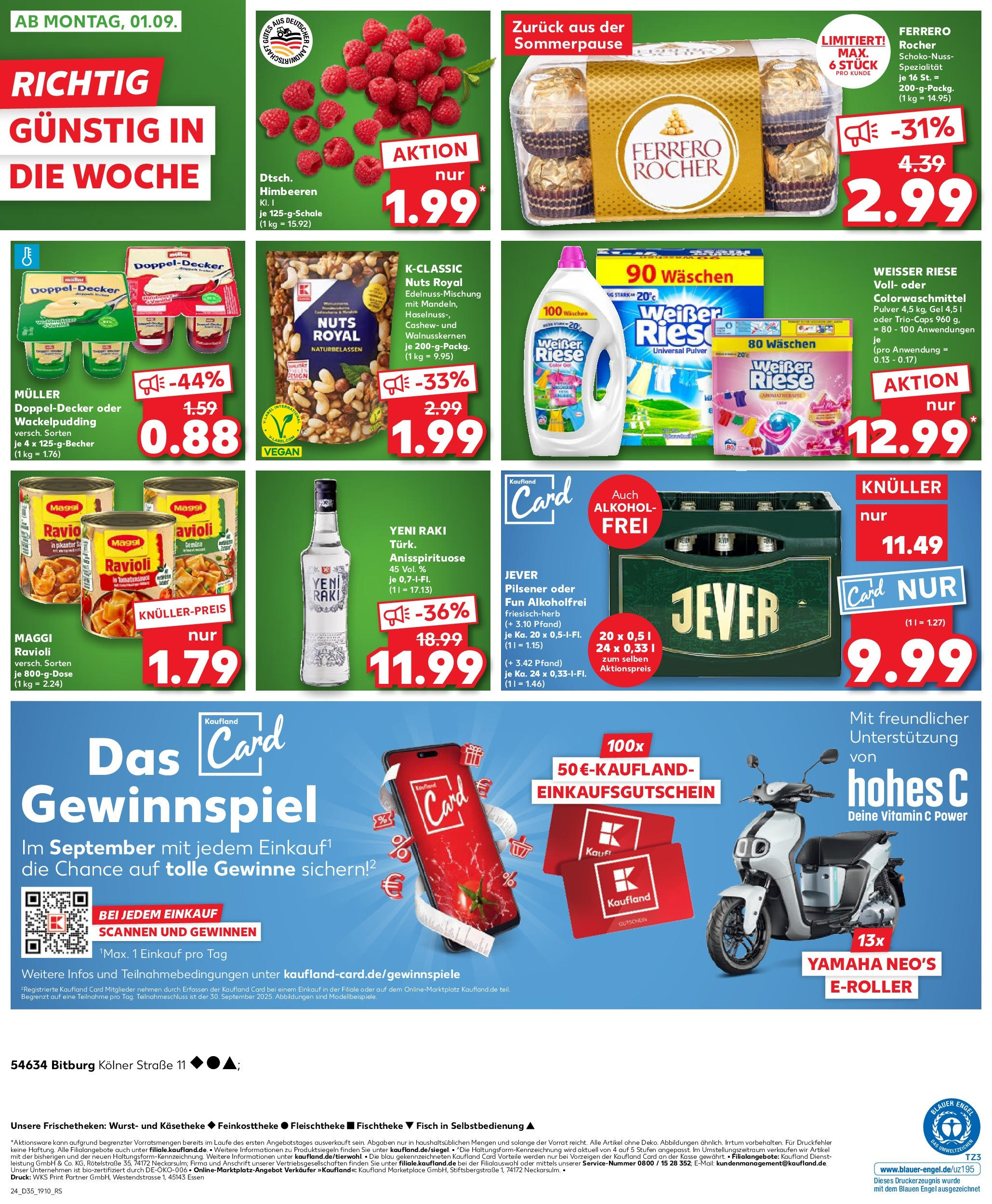 Prospekt Kaufland ab 28.08.2025 » Angebote und Werbung Online | Seite: 24 | Produkte: Maggi, Scooter, Pudding, Pasta Prospekt Kaufland ab 28.08.2025 » Angebote Online zum Blättern | Seite: 24 | Produkte: Maggi, Scooter, Pudding, Pasta