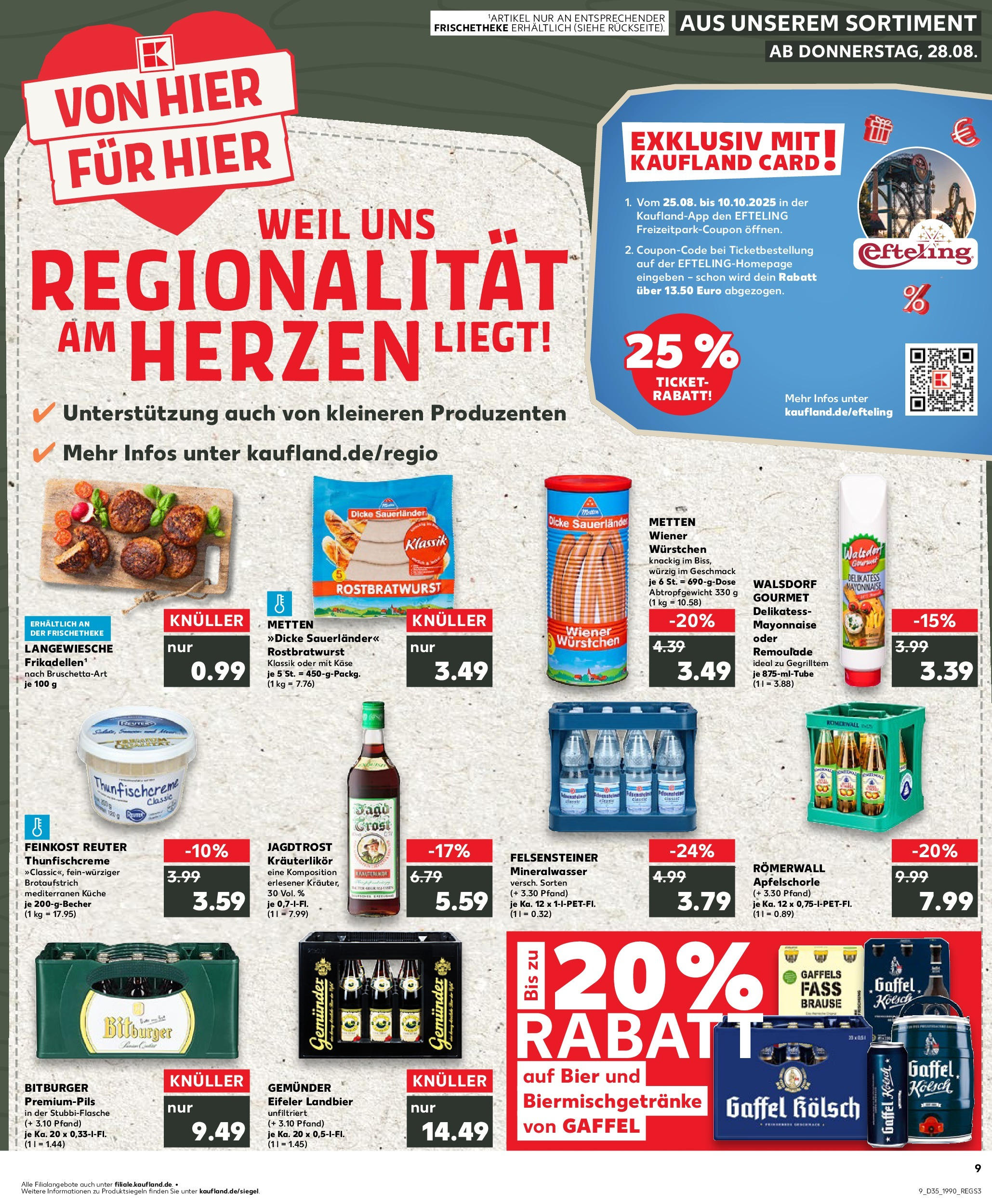 Prospekt Kaufland ab 28.08.2025 » Angebote und Werbung Online | Seite: 1 | Produkte: Bier, Küche, Apple, Mayonnaise Prospekt Kaufland ab 28.08.2025 » Angebote Online zum Blättern | Seite: 1 | Produkte: Bier, Küche, Apple, Mayonnaise