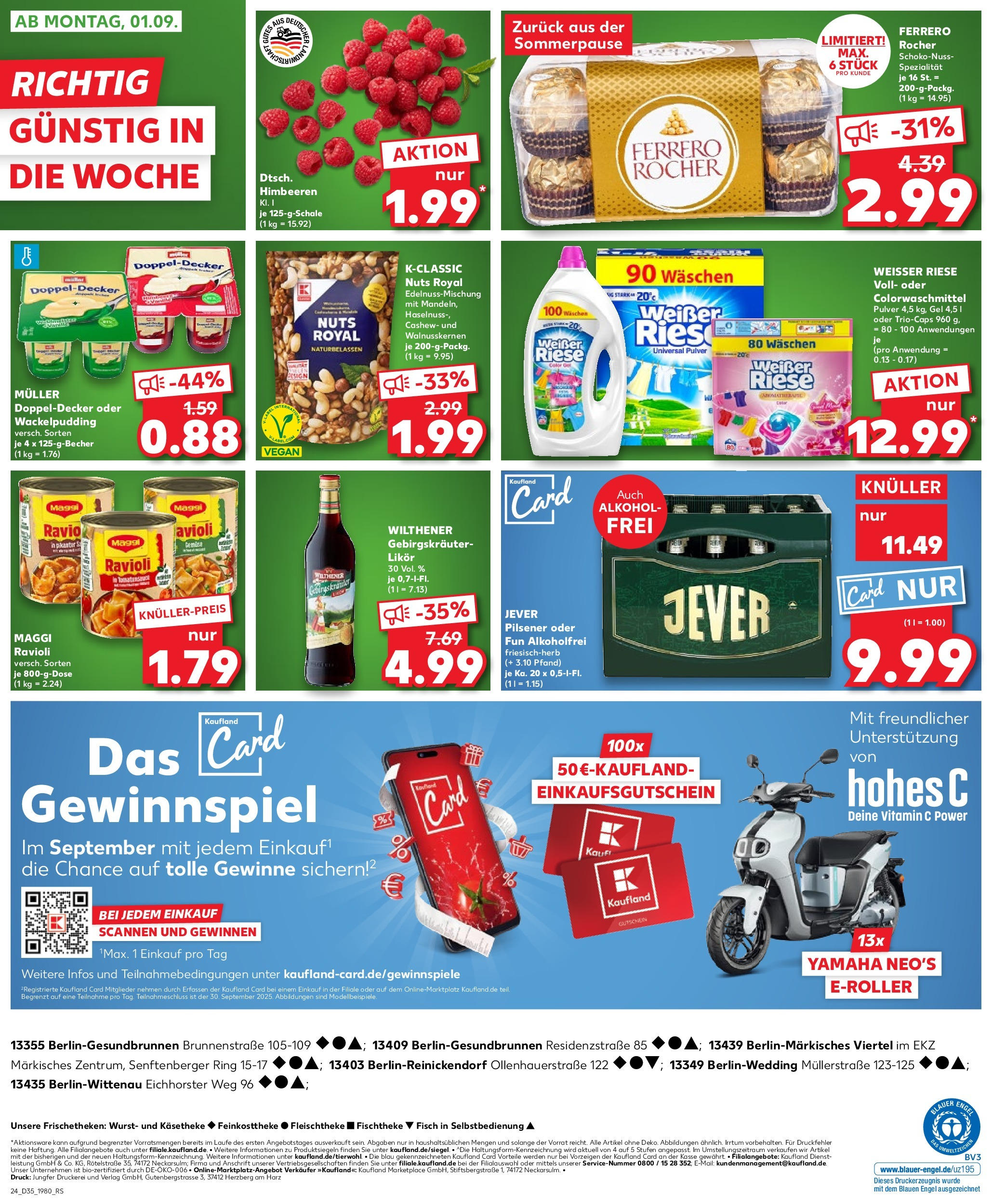 Prospekt Kaufland ab 28.08.2025 » Angebote und Werbung Online | Seite: 24 | Produkte: Maggi, Likör, Scooter, Jever Prospekt Kaufland ab 28.08.2025 » Angebote Online zum Blättern | Seite: 24 | Produkte: Maggi, Likör, Scooter, Jever