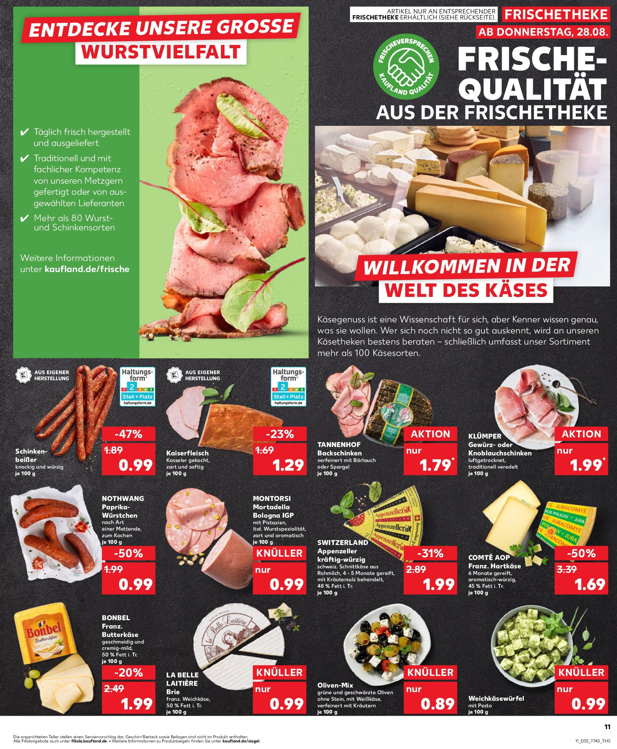 Prospekt Kaufland ab 27.08.2025 » Angebote und Werbung Online | Seite: 11 | Produkte: Butter, Spargel, Paprika, Wurst Prospekt Kaufland ab 27.08.2025 » Angebote Online zum Blättern | Seite: 11 | Produkte: Butter, Spargel, Paprika, Wurst