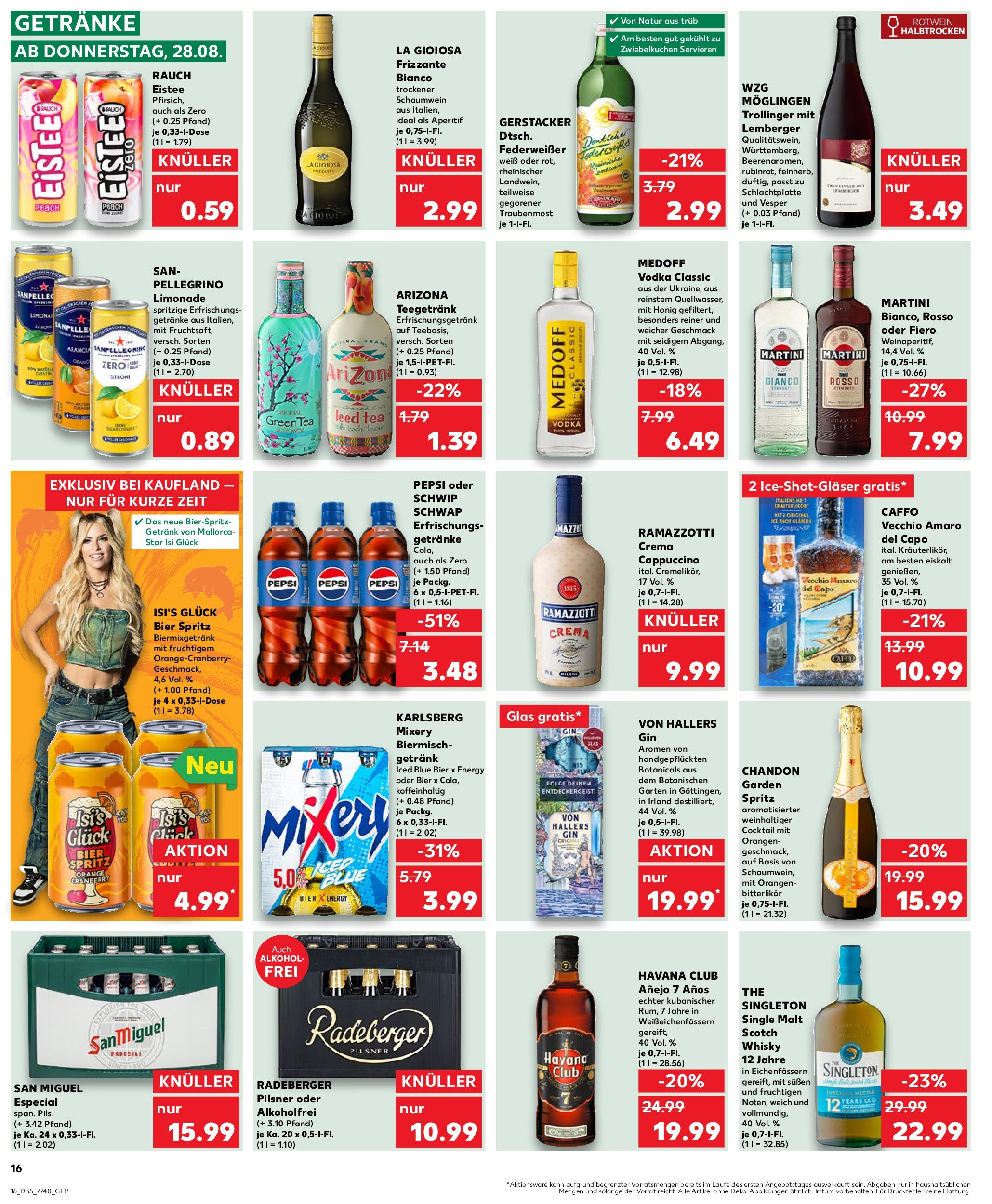 Prospekt Kaufland ab 27.08.2025 » Angebote und Werbung Online | Seite: 16 | Produkte: Whisky, Pils, Ramazzotti crema, Radeberger pilsner Prospekt Kaufland ab 27.08.2025 » Angebote Online zum Blättern | Seite: 16 | Produkte: Whisky, Pils, Ramazzotti crema, Radeberger pilsner