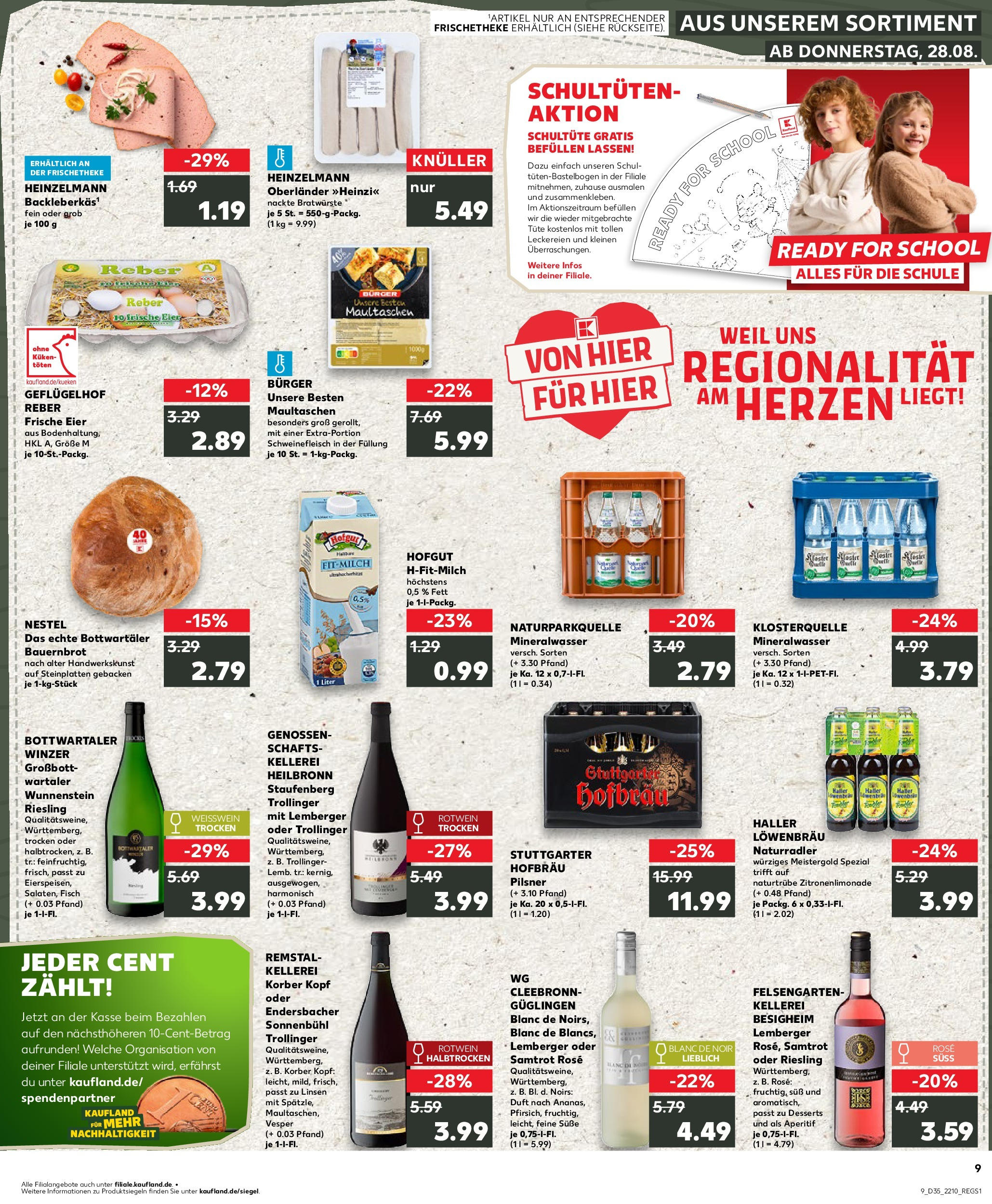 Prospekt Kaufland ab 28.08.2025 » Angebote und Werbung Online | Seite: 1 | Produkte: Duft, Mineralwasser, Pasta, Maultaschen Prospekt Kaufland ab 28.08.2025 » Angebote Online zum Blättern | Seite: 1 | Produkte: Duft, Mineralwasser, Pasta, Maultaschen