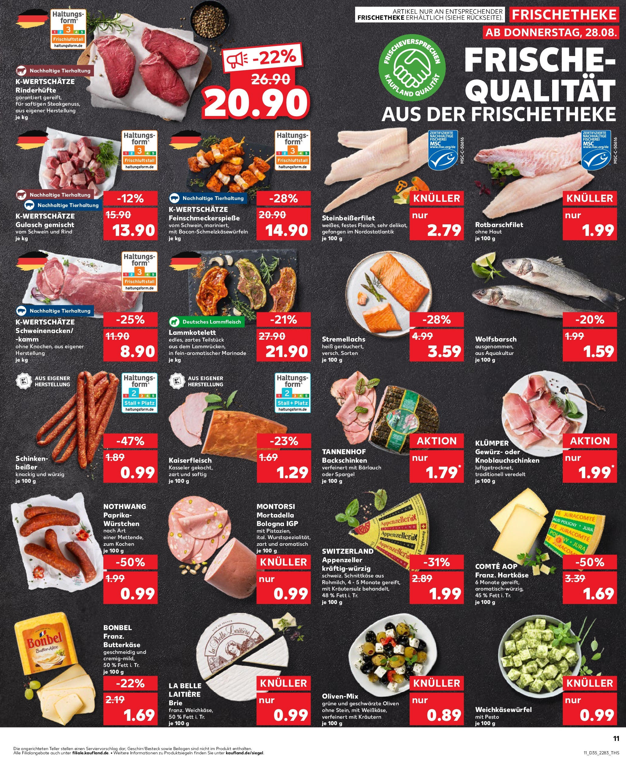 Prospekt Kaufland ab 28.08.2025 » Angebote und Werbung Online | Seite: 11 | Produkte: Spargel, Paprika, Gulasch, Schinken Prospekt Kaufland ab 28.08.2025 » Angebote Online zum Blättern | Seite: 11 | Produkte: Spargel, Paprika, Gulasch, Schinken