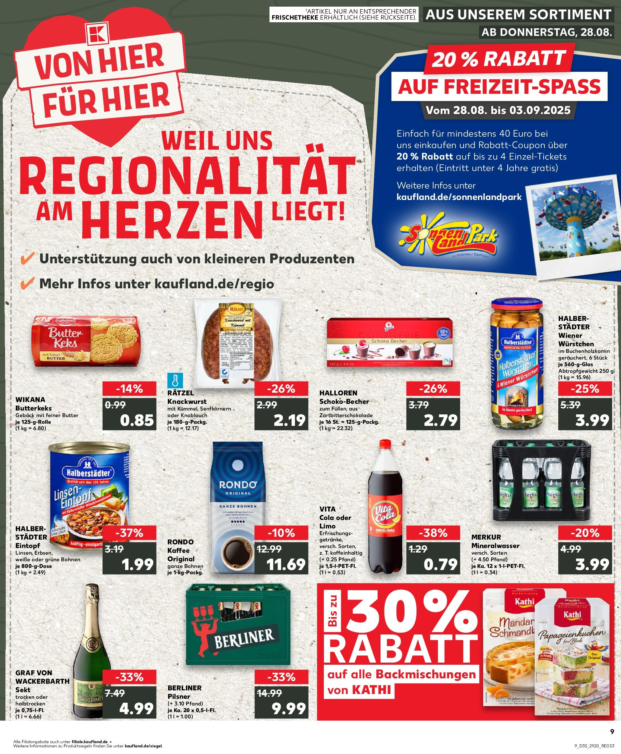 Prospekt Kaufland ab 28.08.2025 » Angebote und Werbung Online | Seite: 1 | Produkte: Wiener wurstchen, Sekt, Knoblauch, Vita cola Prospekt Kaufland ab 28.08.2025 » Angebote Online zum Blättern | Seite: 1 | Produkte: Wiener wurstchen, Sekt, Knoblauch, Vita cola