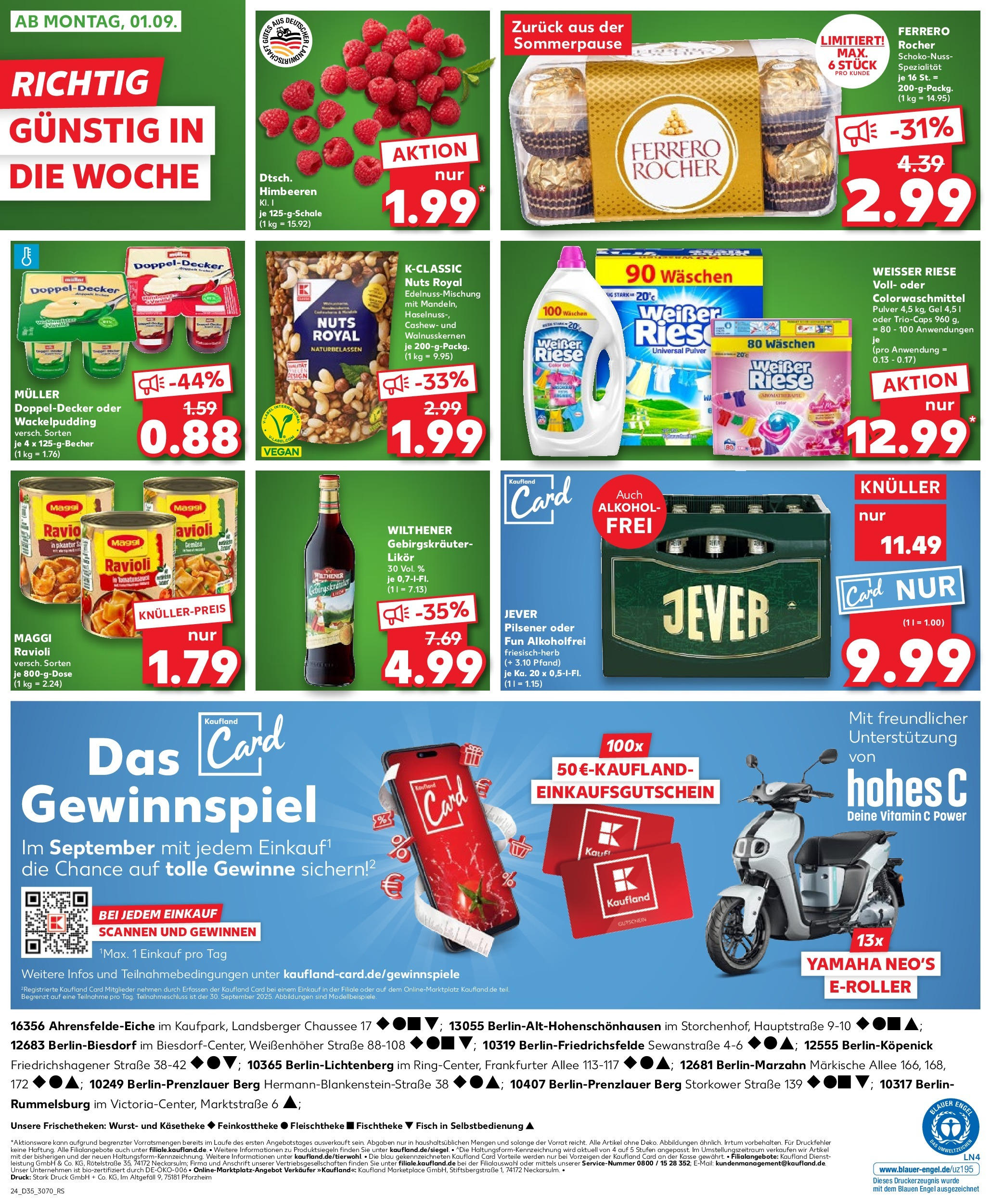 Prospekt Kaufland ab 28.08.2025 » Angebote und Werbung Online | Seite: 24 | Produkte: Ferrero rocher, Maggi, Scooter, Fisch Prospekt Kaufland ab 28.08.2025 » Angebote Online zum Blättern | Seite: 24 | Produkte: Ferrero rocher, Maggi, Scooter, Fisch