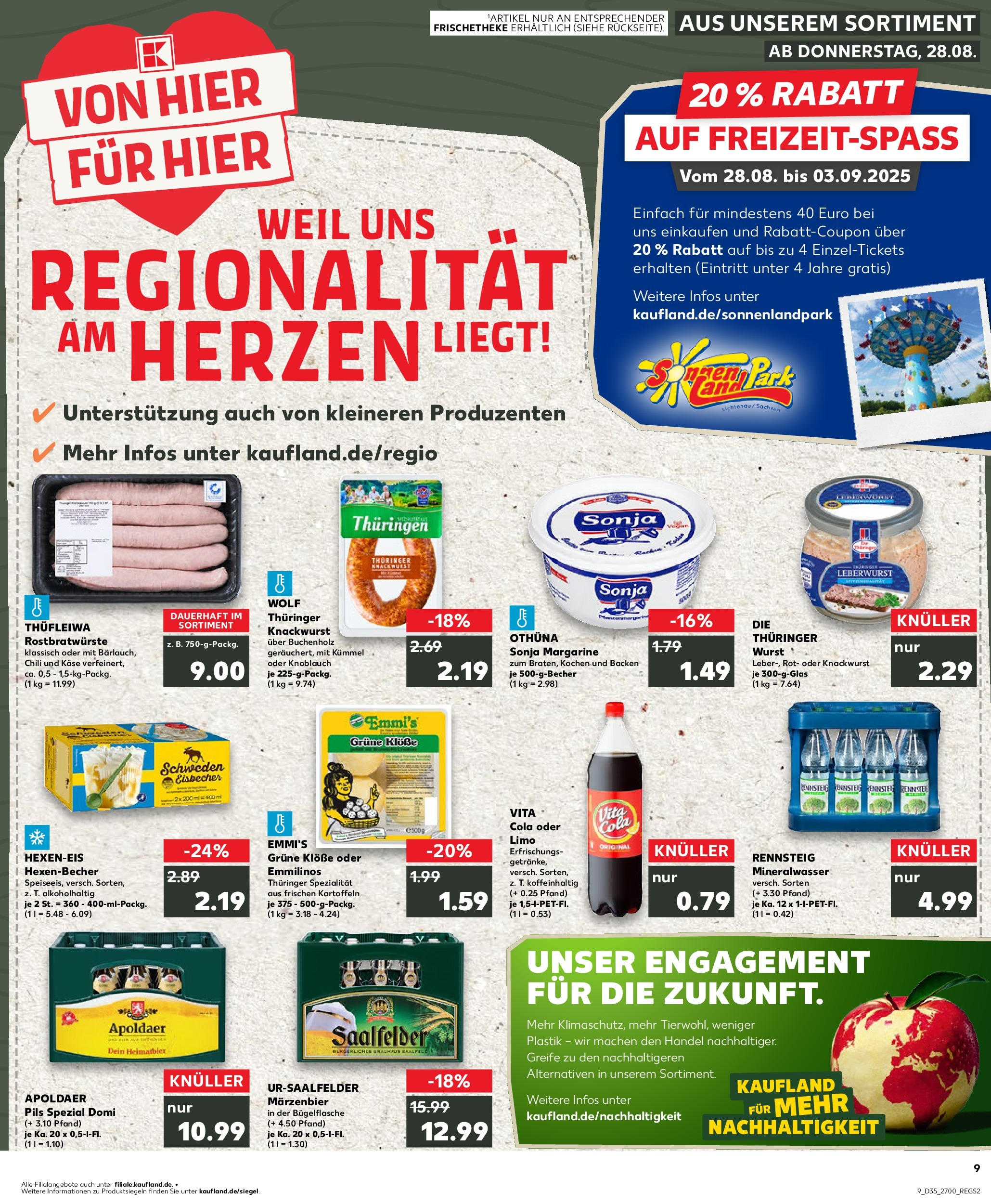 Prospekt Kaufland ab 28.08.2025 » Angebote und Werbung Online | Seite: 9 | Produkte: Margarine, Käse, Kartoffeln, Knoblauch Prospekt Kaufland ab 28.08.2025 » Angebote Online zum Blättern | Seite: 9 | Produkte: Margarine, Käse, Kartoffeln, Knoblauch
