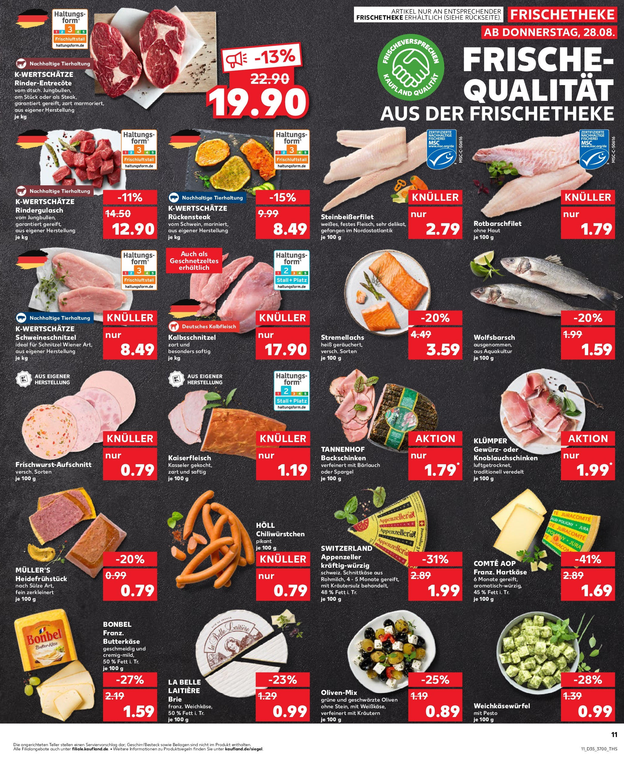 Prospekt Kaufland ab 28.08.2025 » Angebote und Werbung Online | Seite: 11 | Produkte: Entrecote, Spargel, Chili, Steak Prospekt Kaufland ab 28.08.2025 » Angebote Online zum Blättern | Seite: 11 | Produkte: Entrecote, Spargel, Chili, Steak