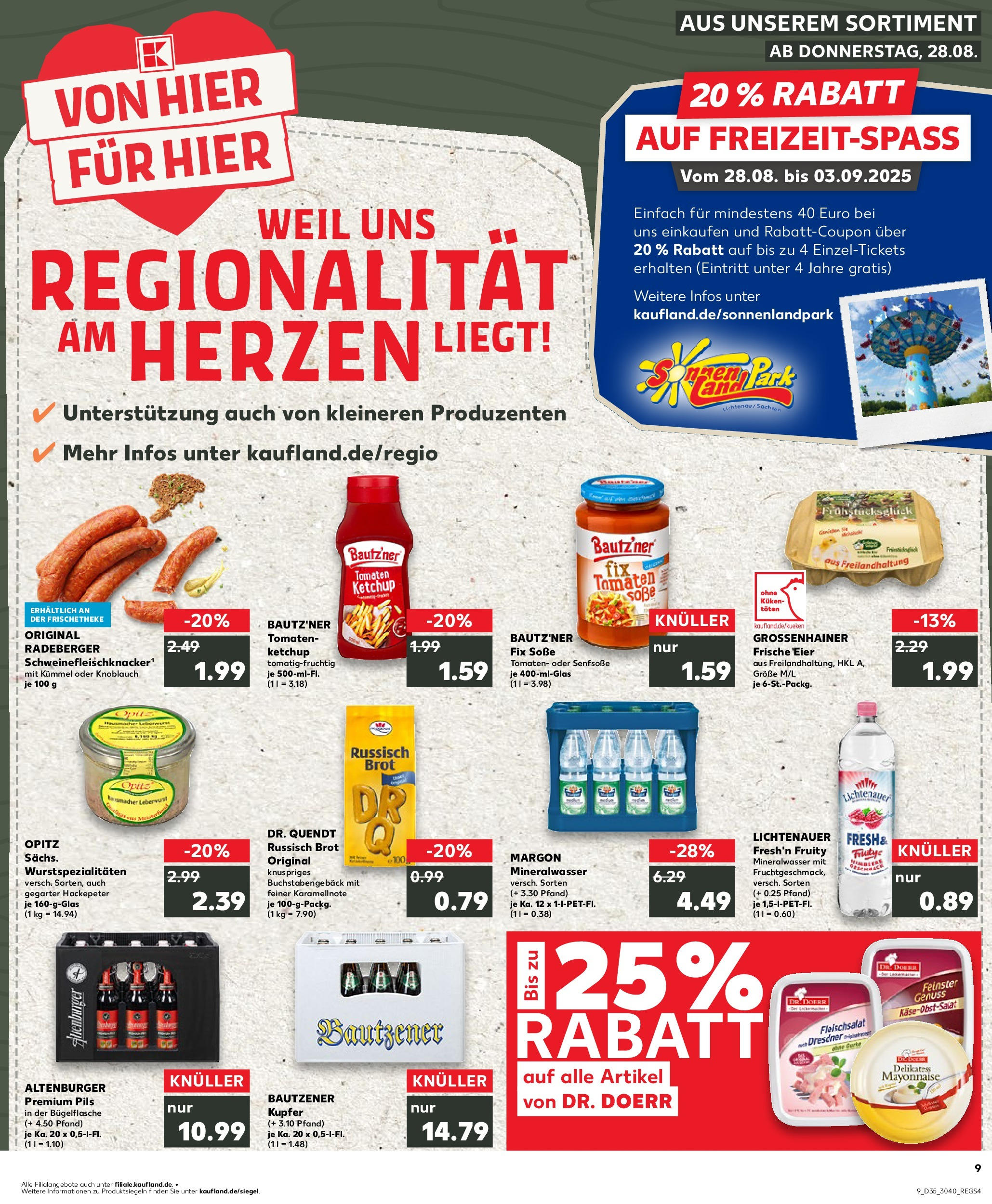 Prospekt Kaufland ab 28.08.2025 » Angebote und Werbung Online | Seite: 1 | Produkte: Soße, Himbeere, Brot, Ketchup Prospekt Kaufland ab 28.08.2025 » Angebote Online zum Blättern | Seite: 1 | Produkte: Soße, Himbeere, Brot, Ketchup