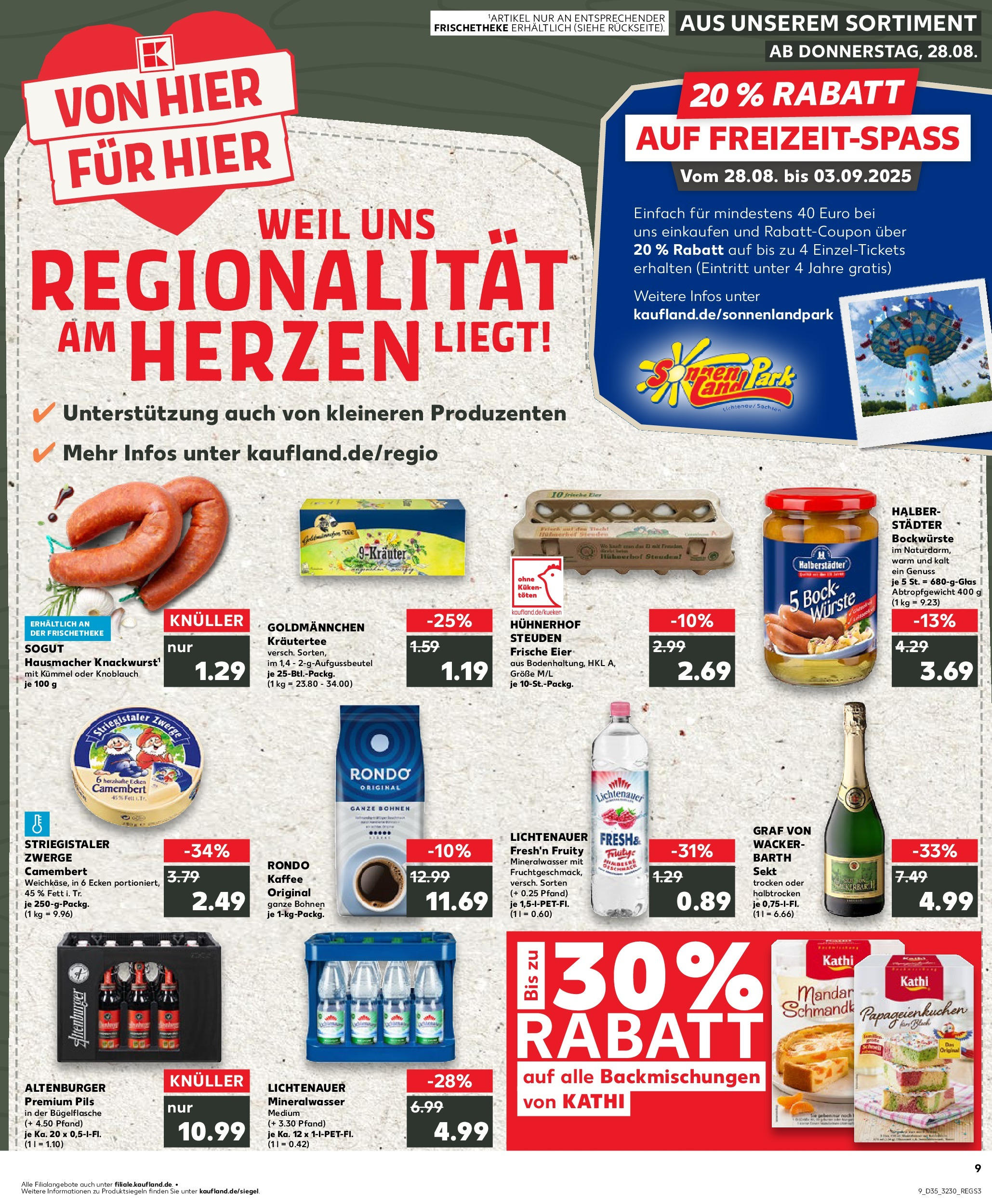 Prospekt Kaufland ab 28.08.2025 » Angebote und Werbung Online | Seite: 1 | Produkte: Eier, Sekt, Mineralwasser, Knoblauch Prospekt Kaufland ab 28.08.2025 » Angebote Online zum Blättern | Seite: 1 | Produkte: Eier, Sekt, Mineralwasser, Knoblauch