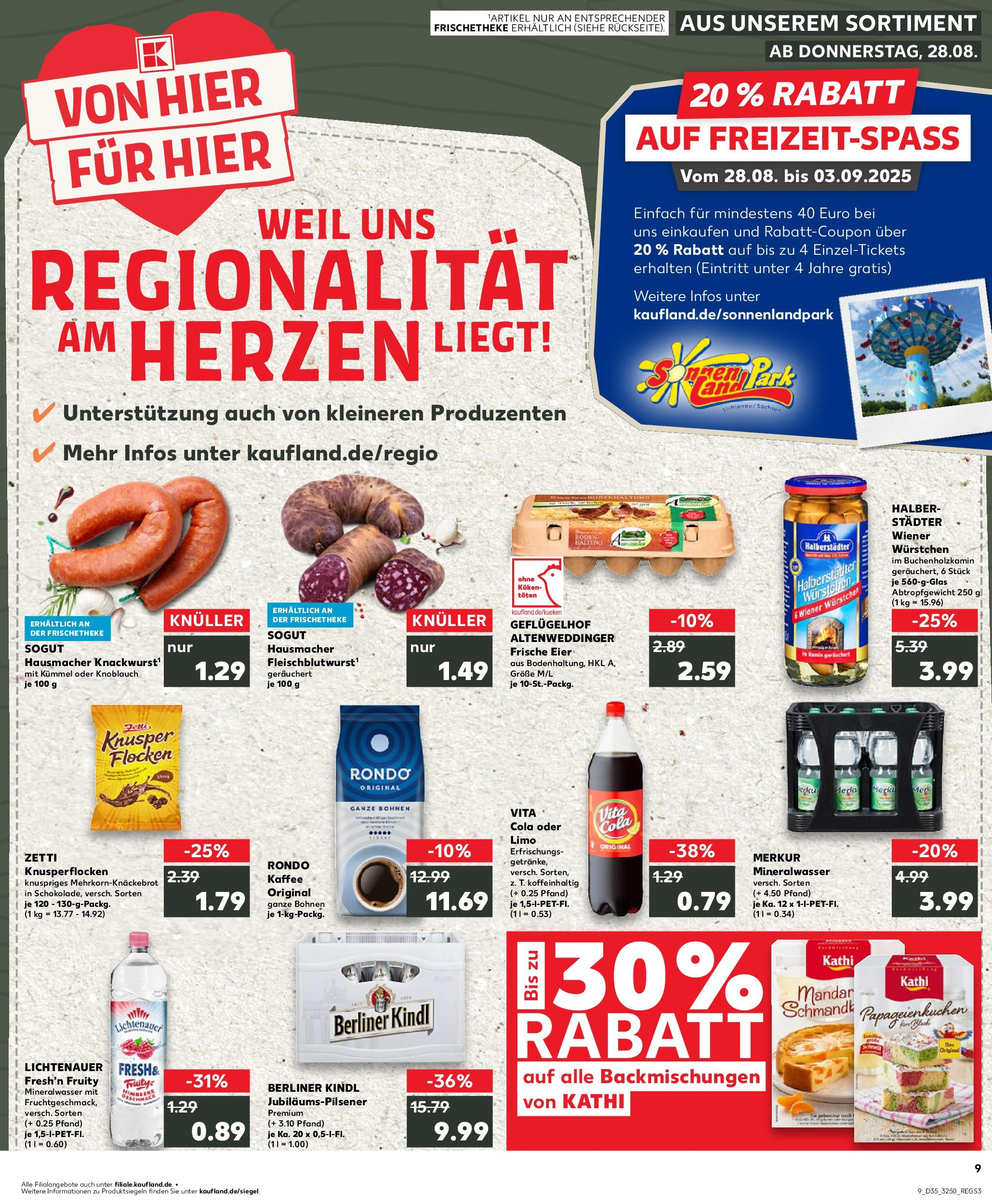 Prospekt Kaufland ab 28.08.2025 » Angebote und Werbung Online | Seite: 1 | Produkte: Wiener wurstchen, Eier, Knoblauch, Vita cola Prospekt Kaufland ab 28.08.2025 » Angebote Online zum Blättern | Seite: 1 | Produkte: Wiener wurstchen, Eier, Knoblauch, Vita cola