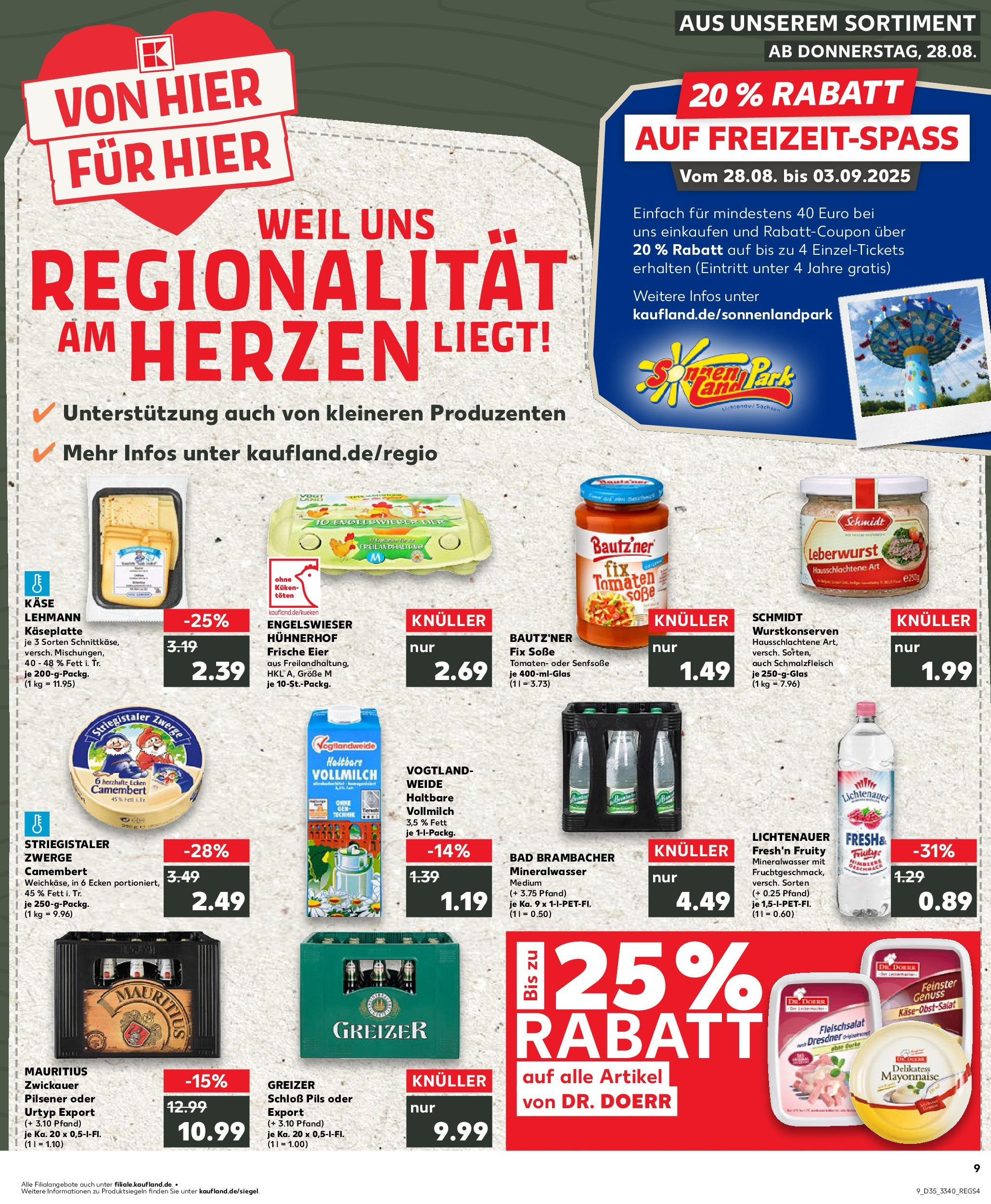 Prospekt Kaufland ab 28.08.2025 » Angebote und Werbung Online | Seite: 9 | Produkte: Eier, Pils, Tomaten, Soße Prospekt Kaufland ab 28.08.2025 » Angebote Online zum Blättern | Seite: 9 | Produkte: Eier, Pils, Tomaten, Soße