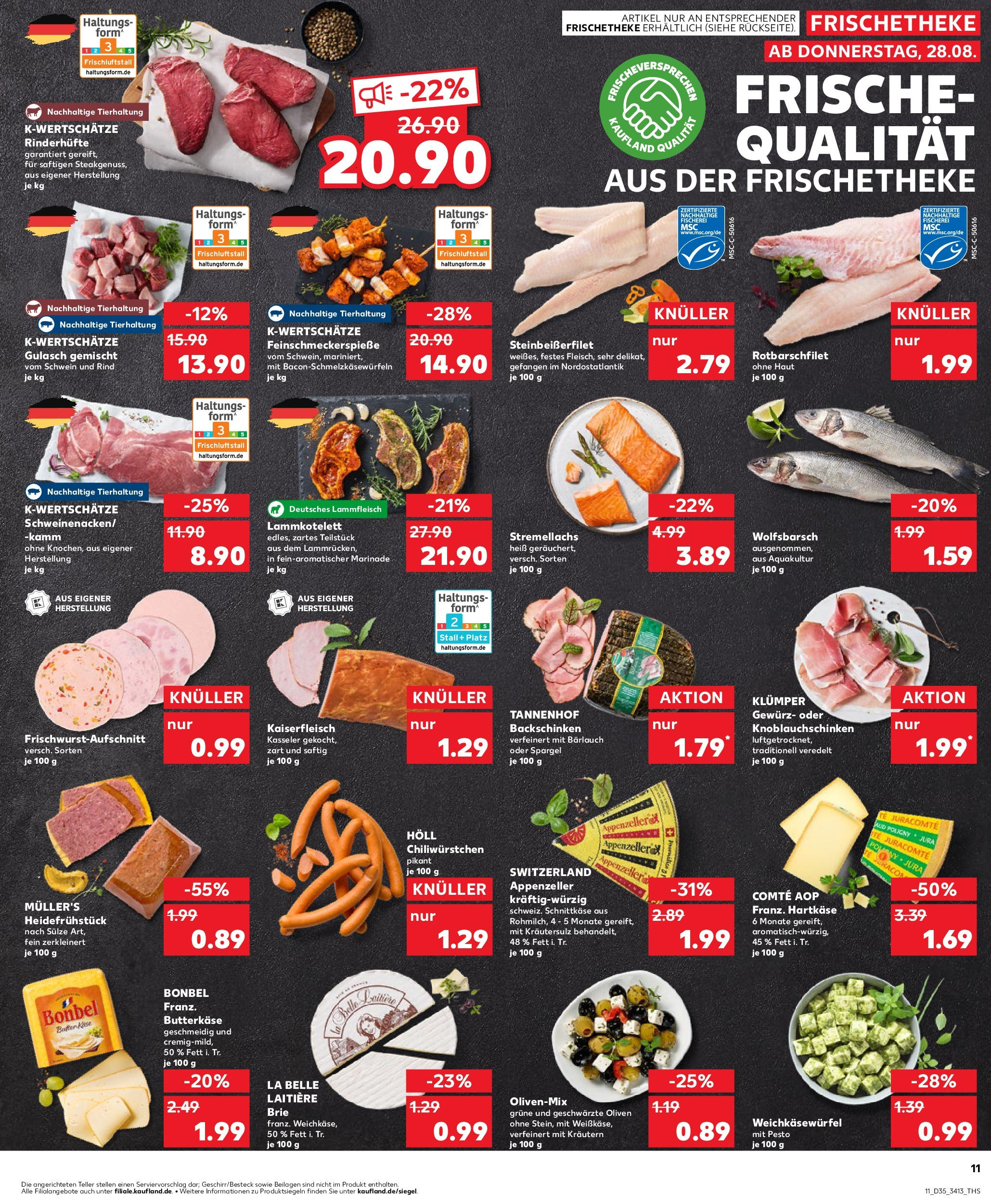 Prospekt Kaufland ab 28.08.2025 » Angebote und Werbung Online | Seite: 11 | Produkte: Butter, Spargel, Gulasch, Chili Prospekt Kaufland ab 28.08.2025 » Angebote Online zum Blättern | Seite: 11 | Produkte: Butter, Spargel, Gulasch, Chili