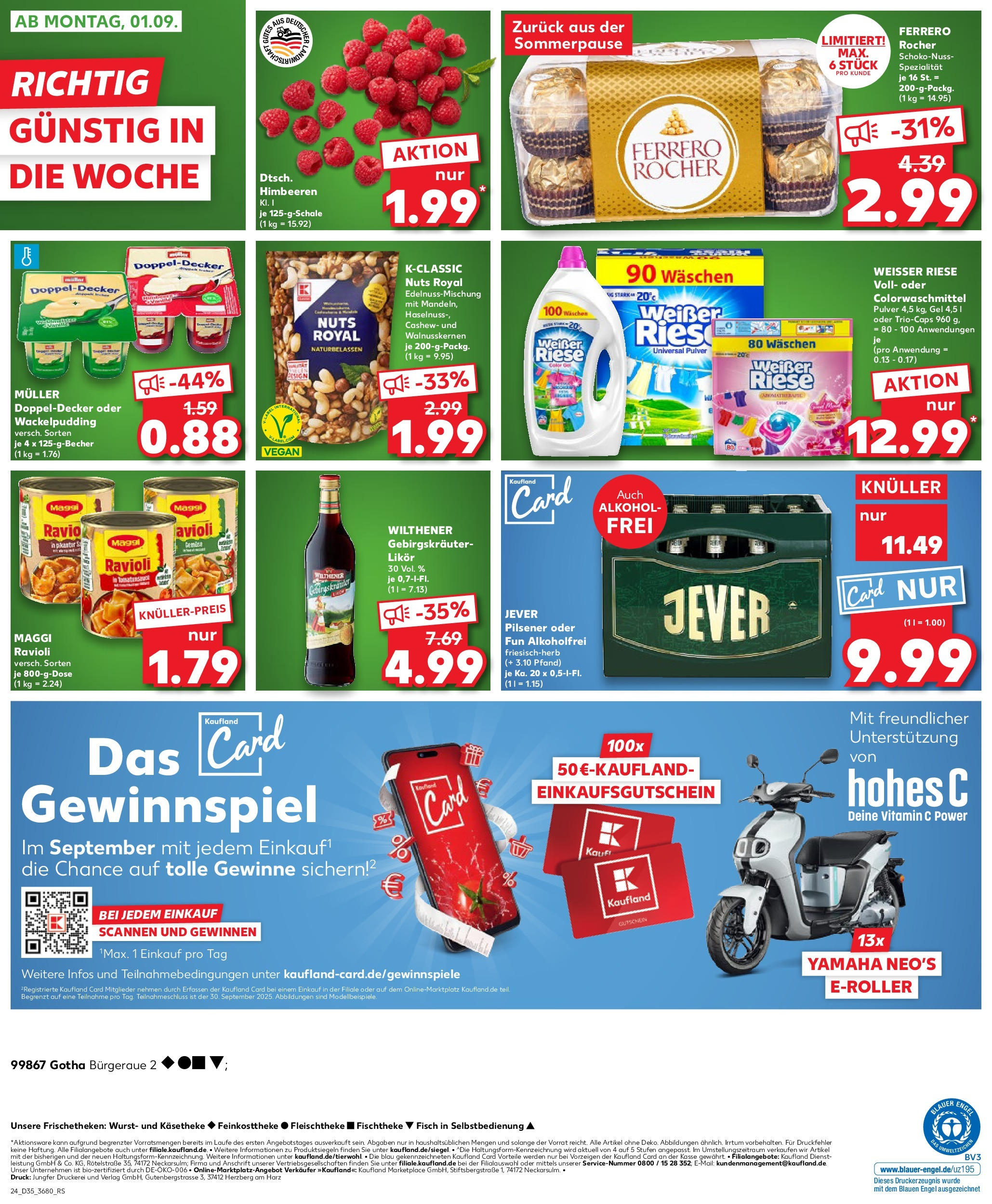 Prospekt Kaufland ab 28.08.2025 » Angebote und Werbung Online | Seite: 24 | Produkte: Pudding, Fisch, Wurst, Hohes c Prospekt Kaufland ab 28.08.2025 » Angebote Online zum Blättern | Seite: 24 | Produkte: Pudding, Fisch, Wurst, Hohes c