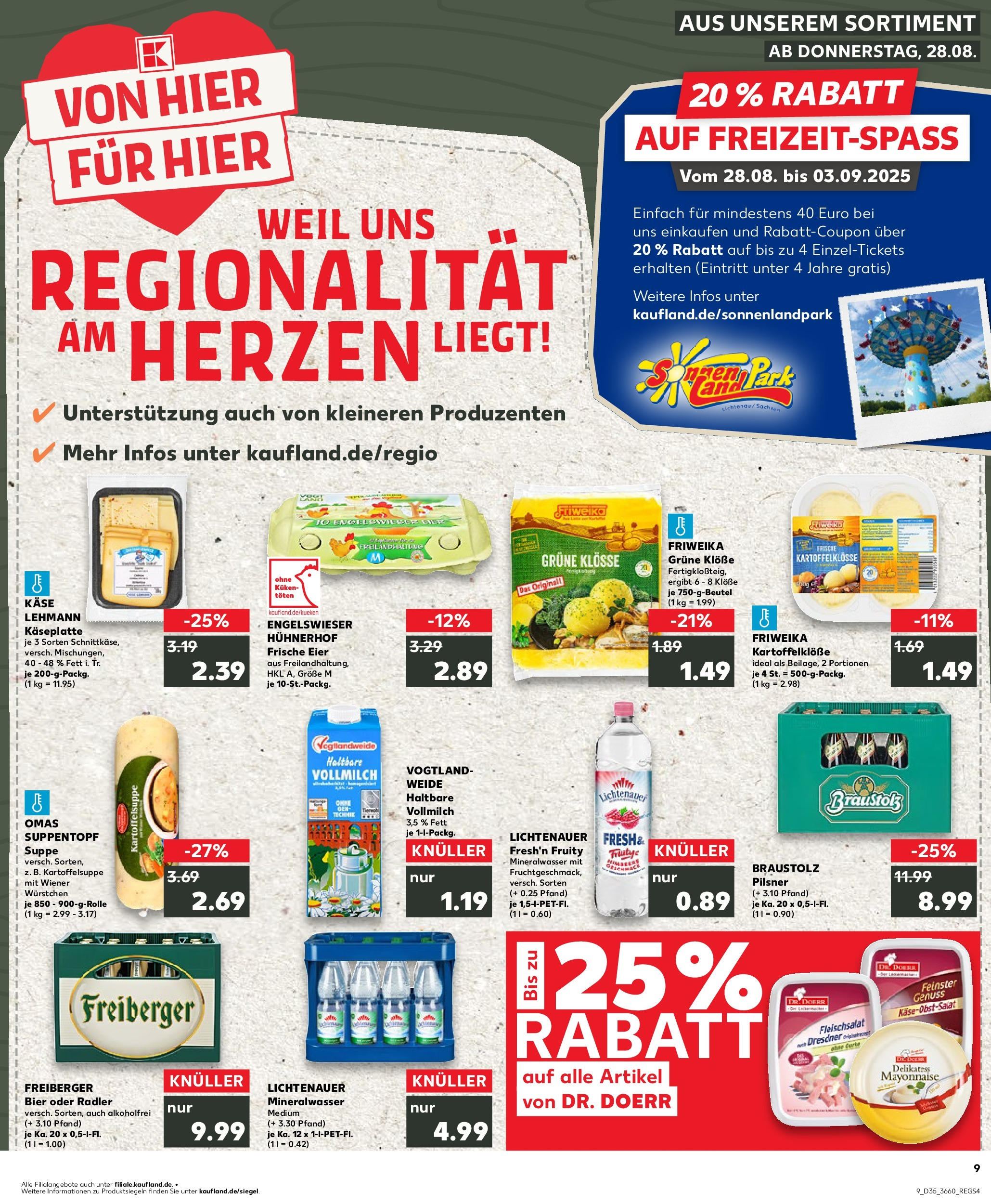 Prospekt Kaufland ab 28.08.2025 » Angebote und Werbung Online | Seite: 1 | Produkte: Wiener wurstchen, Käse, Eier, Radler Prospekt Kaufland ab 28.08.2025 » Angebote Online zum Blättern | Seite: 1 | Produkte: Wiener wurstchen, Käse, Eier, Radler