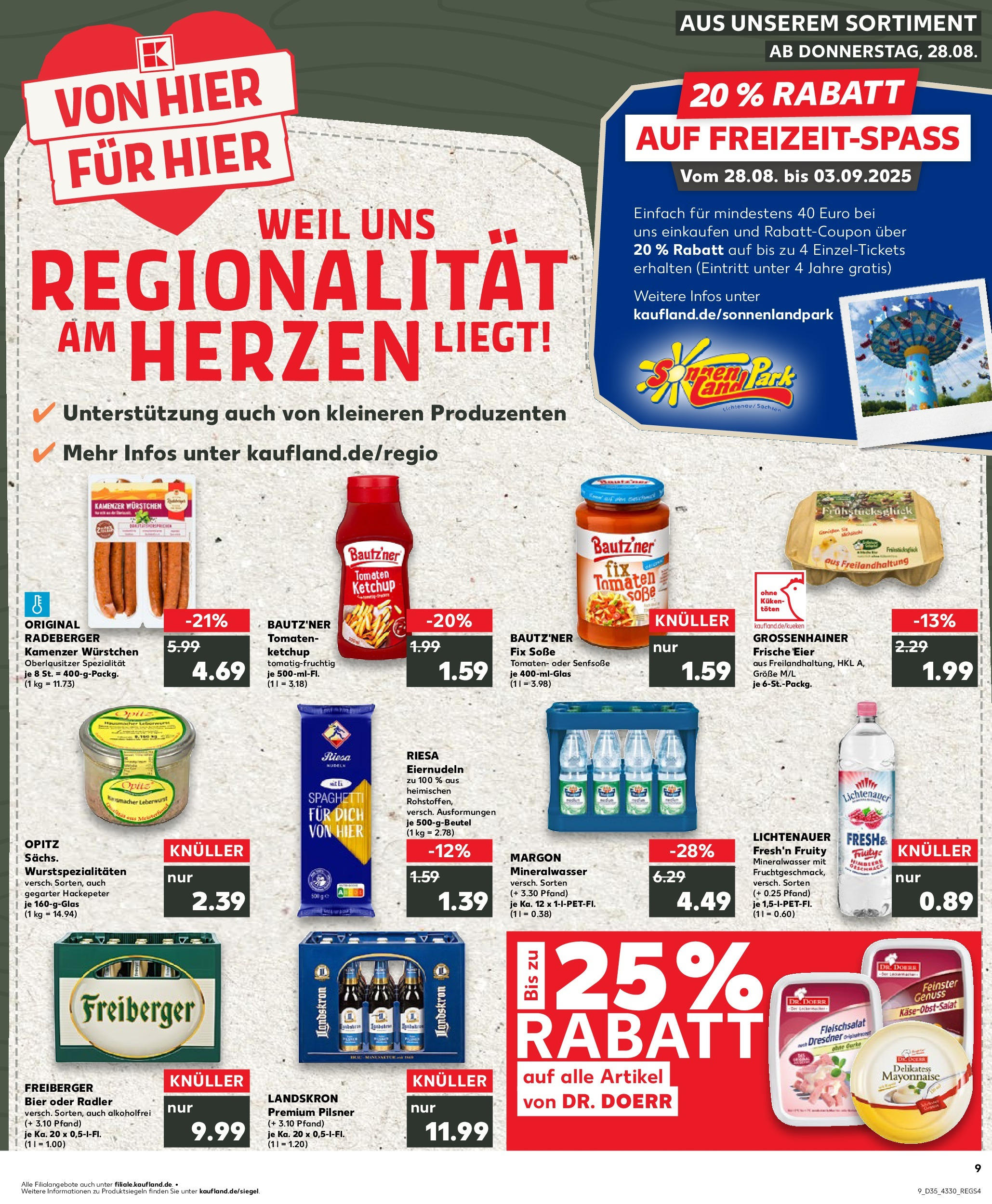 Prospekt Kaufland ab 28.08.2025 » Angebote und Werbung Online | Seite: 1 | Produkte: Mineralwasser, Soße, Himbeere, Ketchup Prospekt Kaufland ab 28.08.2025 » Angebote Online zum Blättern | Seite: 1 | Produkte: Mineralwasser, Soße, Himbeere, Ketchup