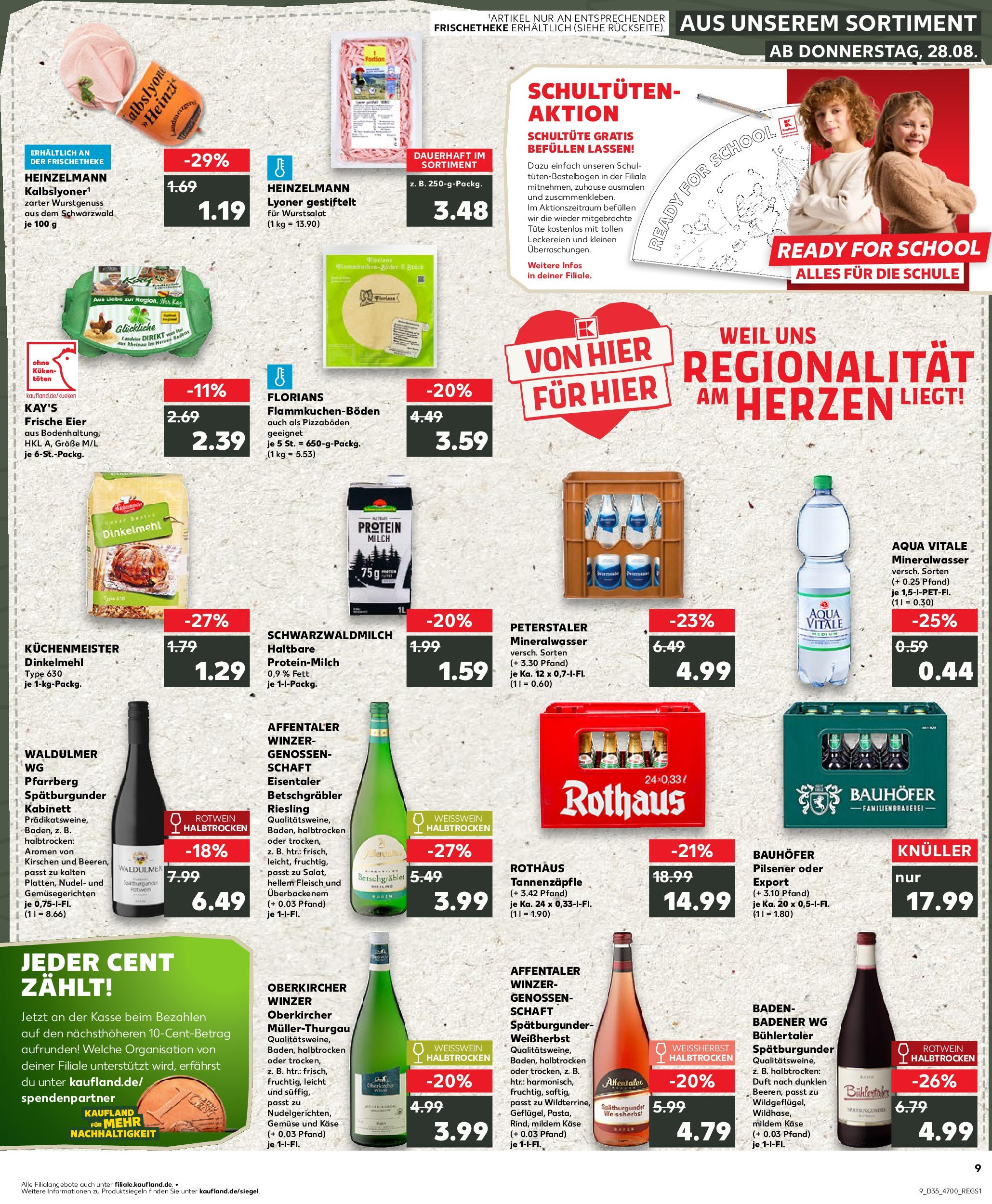 Prospekt Kaufland ab 28.08.2025 » Angebote und Werbung Online | Seite: 9 | Produkte: Käse, Duft, Mineralwasser, Gemüse Prospekt Kaufland ab 28.08.2025 » Angebote Online zum Blättern | Seite: 9 | Produkte: Käse, Duft, Mineralwasser, Gemüse