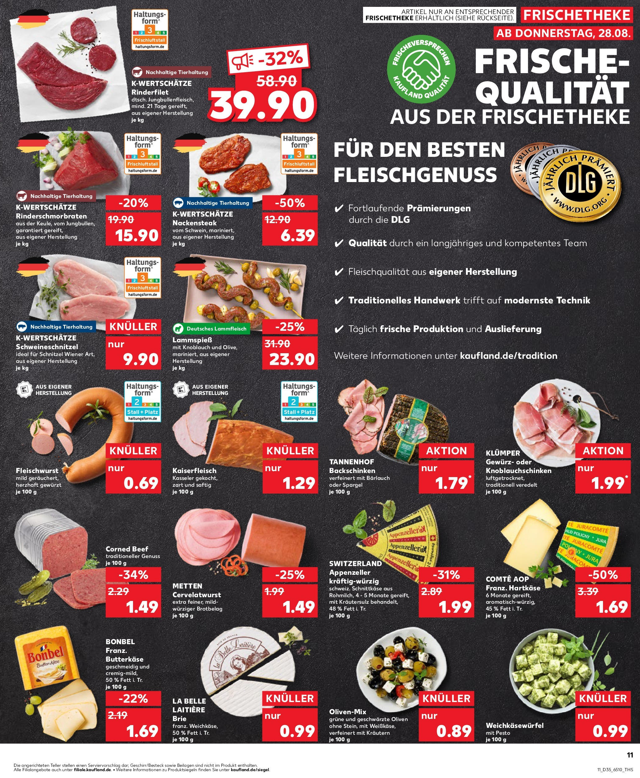 Prospekt Kaufland ab 28.08.2025 » Angebote und Werbung Online | Seite: 11 | Produkte: Butter, Spargel, Schnitzel, Knoblauch Prospekt Kaufland ab 28.08.2025 » Angebote Online zum Blättern | Seite: 11 | Produkte: Butter, Spargel, Schnitzel, Knoblauch