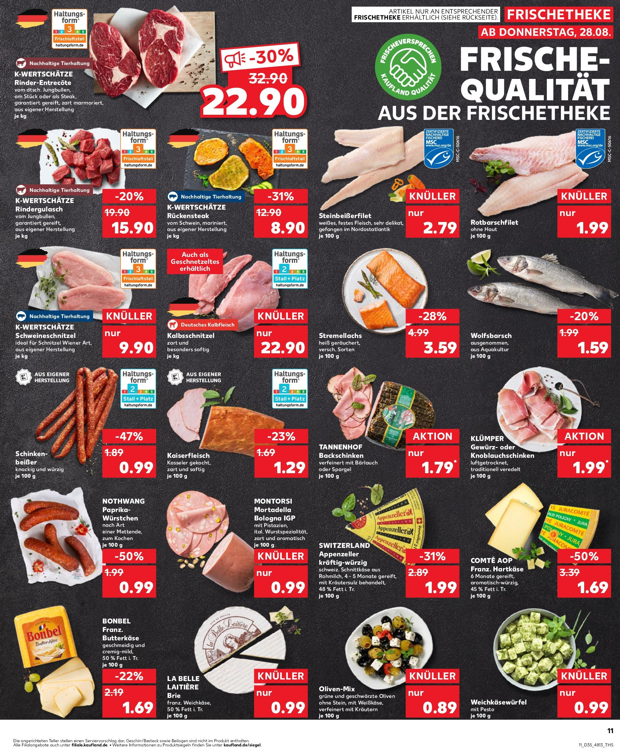 Prospekt Kaufland ab 28.08.2025 » Angebote und Werbung Online | Seite: 11 | Produkte: Rindergulasch, Butter, Spargel, Paprika Prospekt Kaufland ab 28.08.2025 » Angebote Online zum Blättern | Seite: 11 | Produkte: Rindergulasch, Butter, Spargel, Paprika