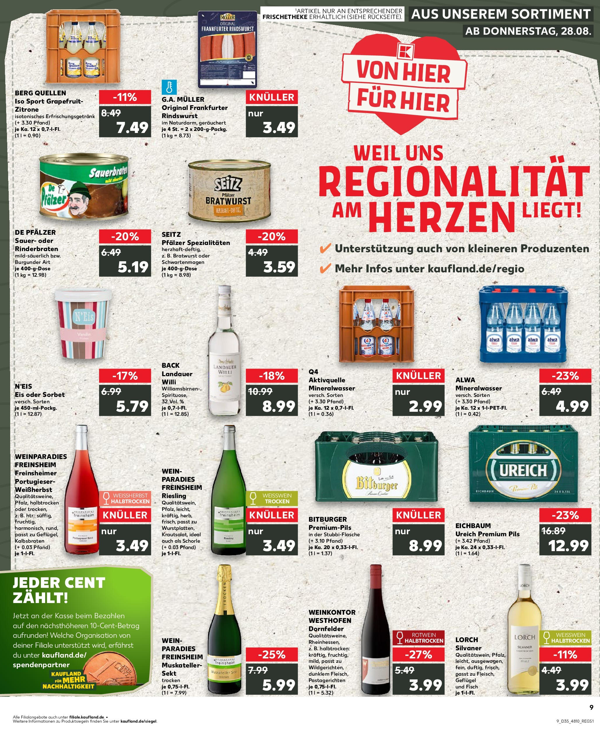 Prospekt Kaufland ab 28.08.2025 » Angebote und Werbung Online | Seite: 1 | Produkte: Rotwein, Sekt, Pils, Wein Prospekt Kaufland ab 28.08.2025 » Angebote Online zum Blättern | Seite: 1 | Produkte: Rotwein, Sekt, Pils, Wein
