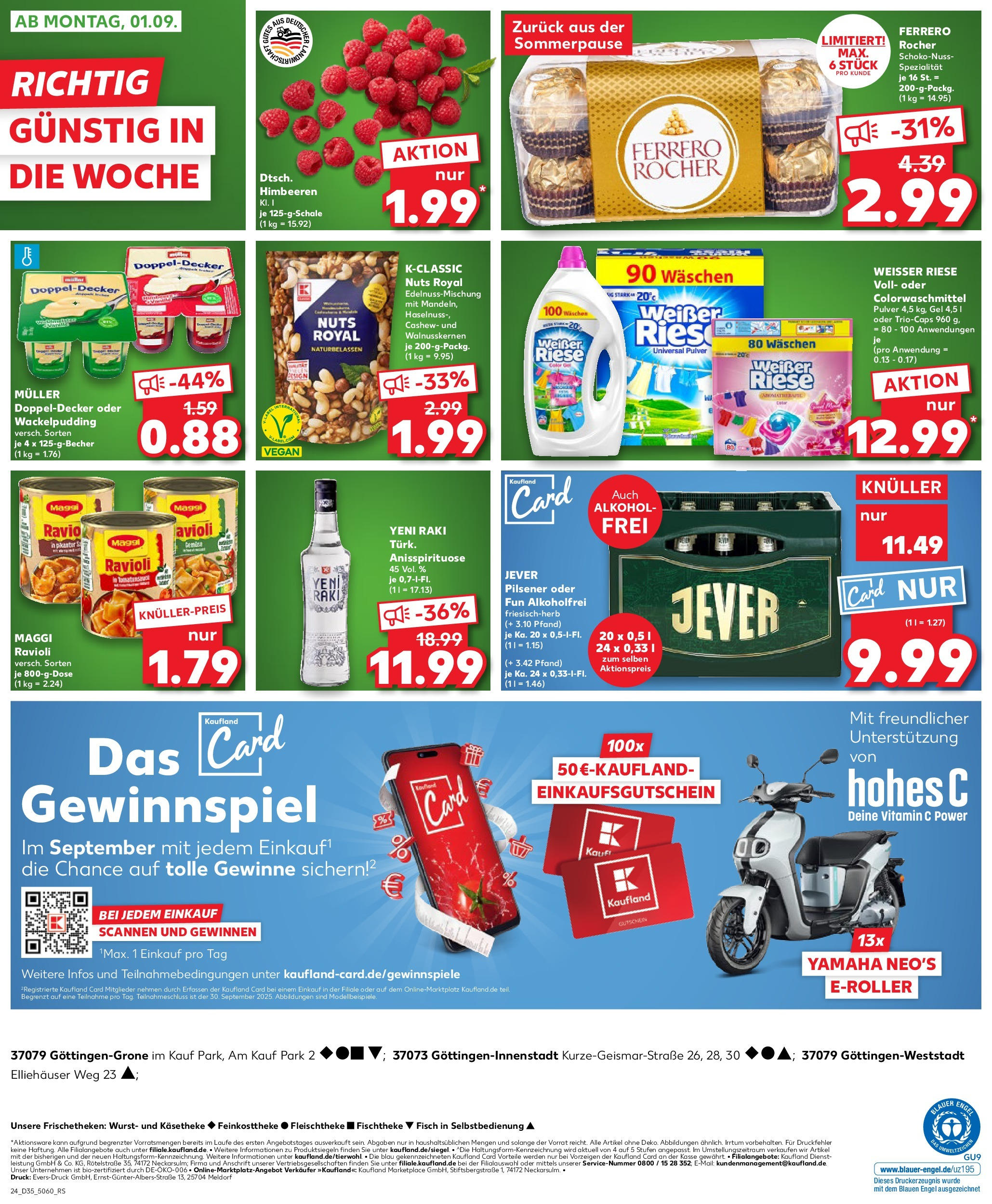Prospekt Kaufland ab 28.08.2025 » Angebote und Werbung Online | Seite: 24 | Produkte: Pudding, Fisch, Jever, Hohes c Prospekt Kaufland ab 28.08.2025 » Angebote Online zum Blättern | Seite: 24 | Produkte: Pudding, Fisch, Jever, Hohes c