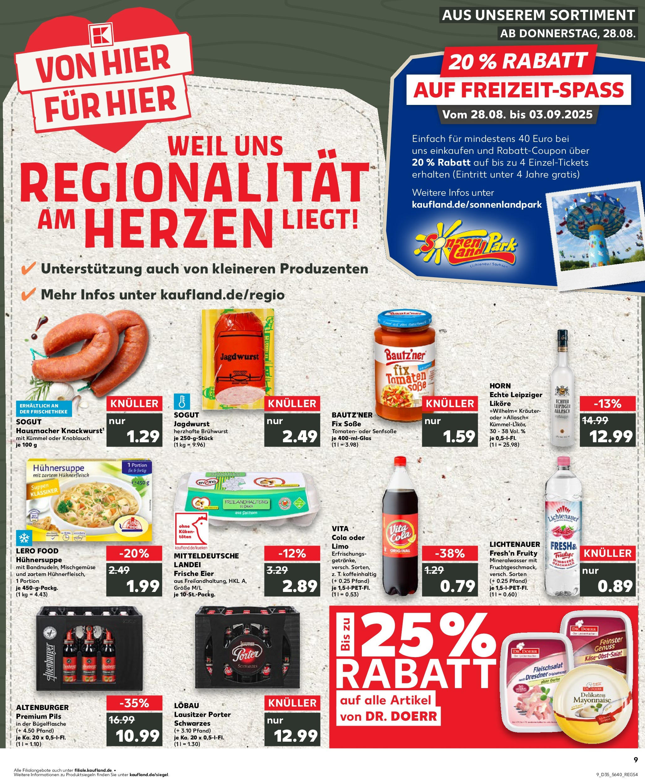 Prospekt Kaufland ab 28.08.2025 » Angebote und Werbung Online | Seite: 9 | Produkte: Tomaten, Mineralwasser, Mayonnaise, Knoblauch Prospekt Kaufland ab 28.08.2025 » Angebote Online zum Blättern | Seite: 9 | Produkte: Tomaten, Mineralwasser, Mayonnaise, Knoblauch