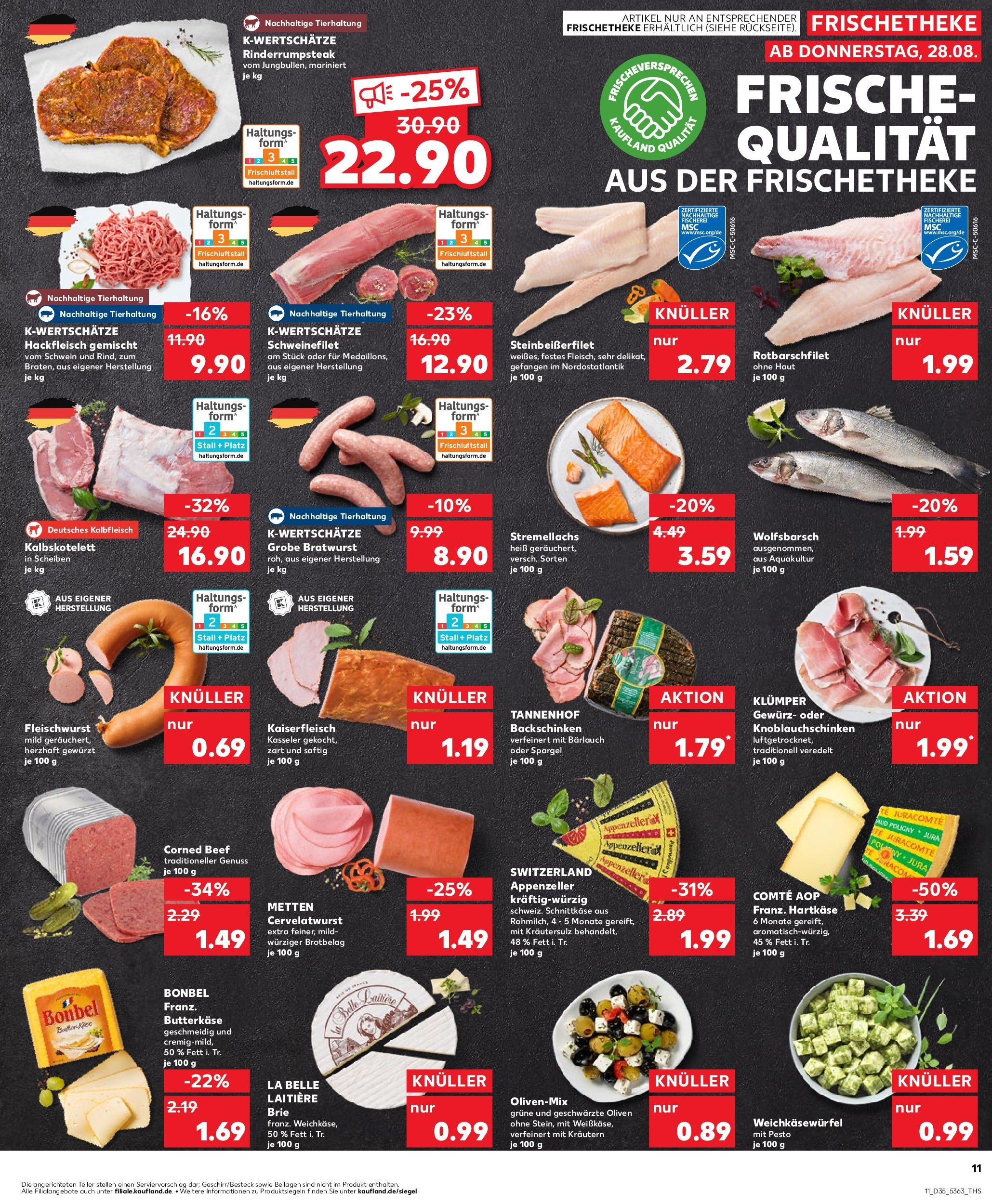 Prospekt Kaufland ab 28.08.2025 » Angebote und Werbung Online | Seite: 11 | Produkte: Spargel, Schweinefilet, Steak, Hackfleisch Prospekt Kaufland ab 28.08.2025 » Angebote Online zum Blättern | Seite: 11 | Produkte: Spargel, Schweinefilet, Steak, Hackfleisch