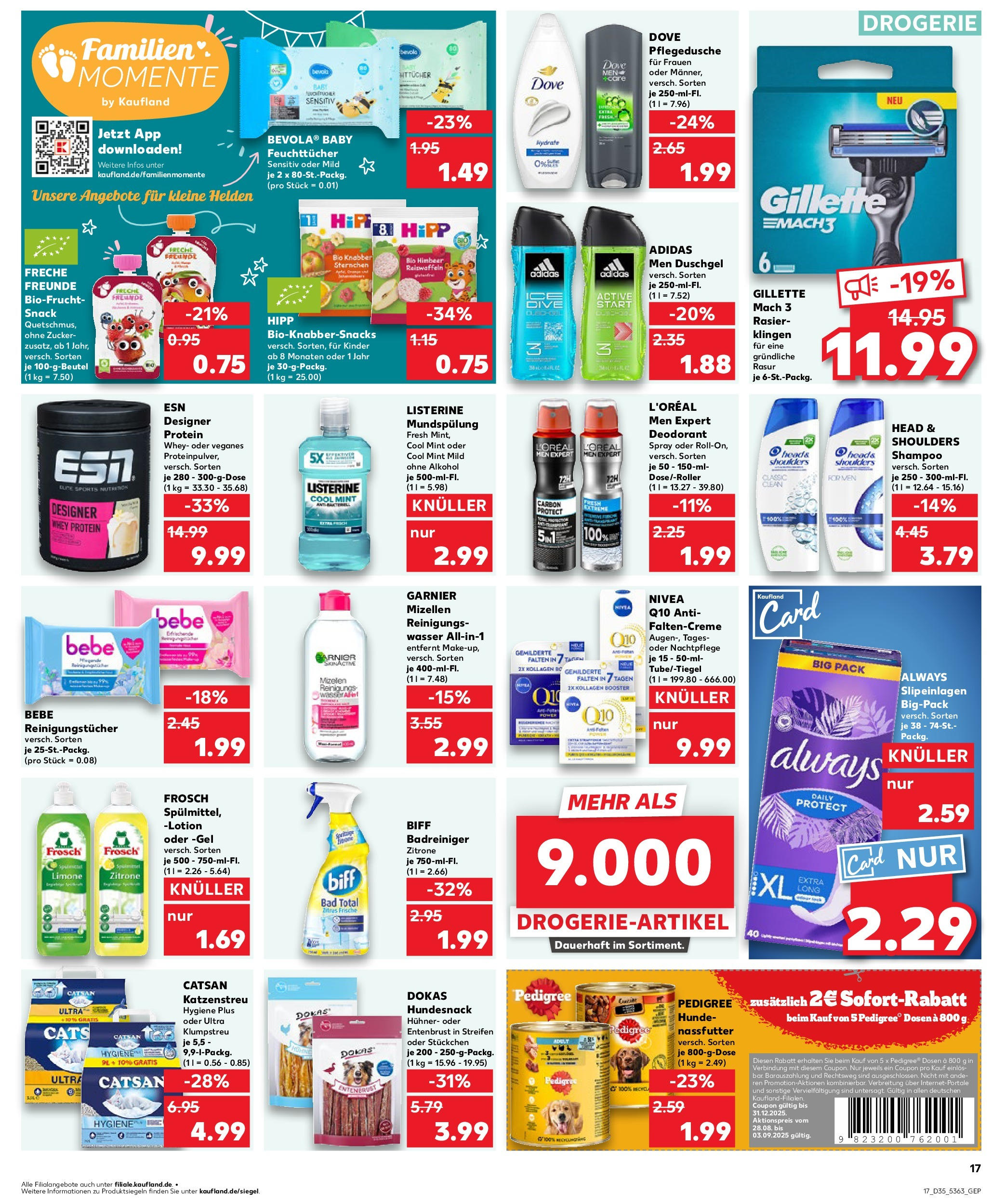 Prospekt Kaufland ab 28.08.2025 » Angebote und Werbung Online | Seite: 17 | Produkte: Shampoo, Zucker, Shower Gel, Listerine Prospekt Kaufland ab 28.08.2025 » Angebote Online zum Blättern | Seite: 17 | Produkte: Shampoo, Zucker, Shower Gel, Listerine