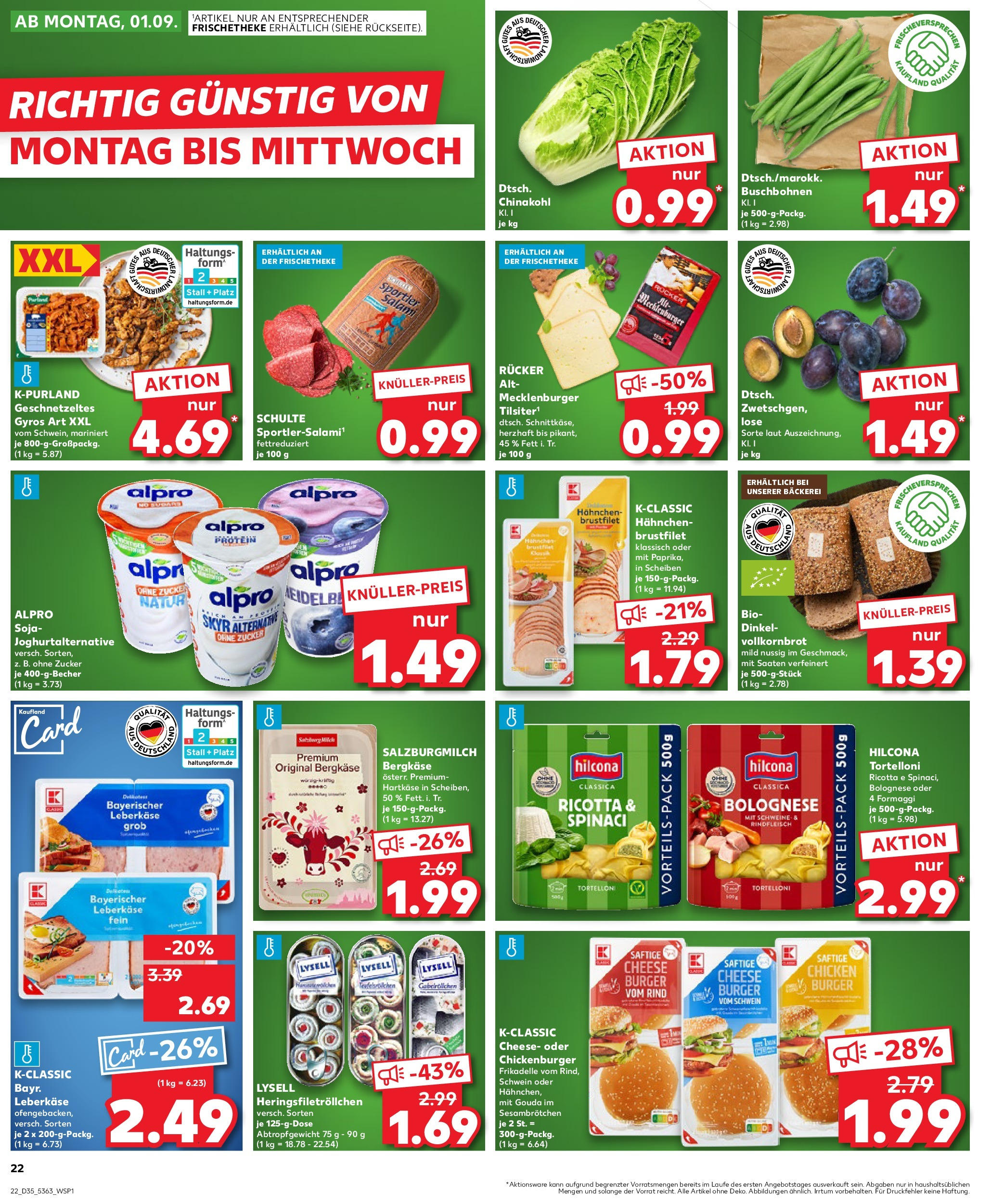 Prospekt Kaufland ab 28.08.2025 » Angebote und Werbung Online | Seite: 22 | Produkte: Skyr, Gyros, Alpro, Leberkase Prospekt Kaufland ab 28.08.2025 » Angebote Online zum Blättern | Seite: 22 | Produkte: Skyr, Gyros, Alpro, Leberkase