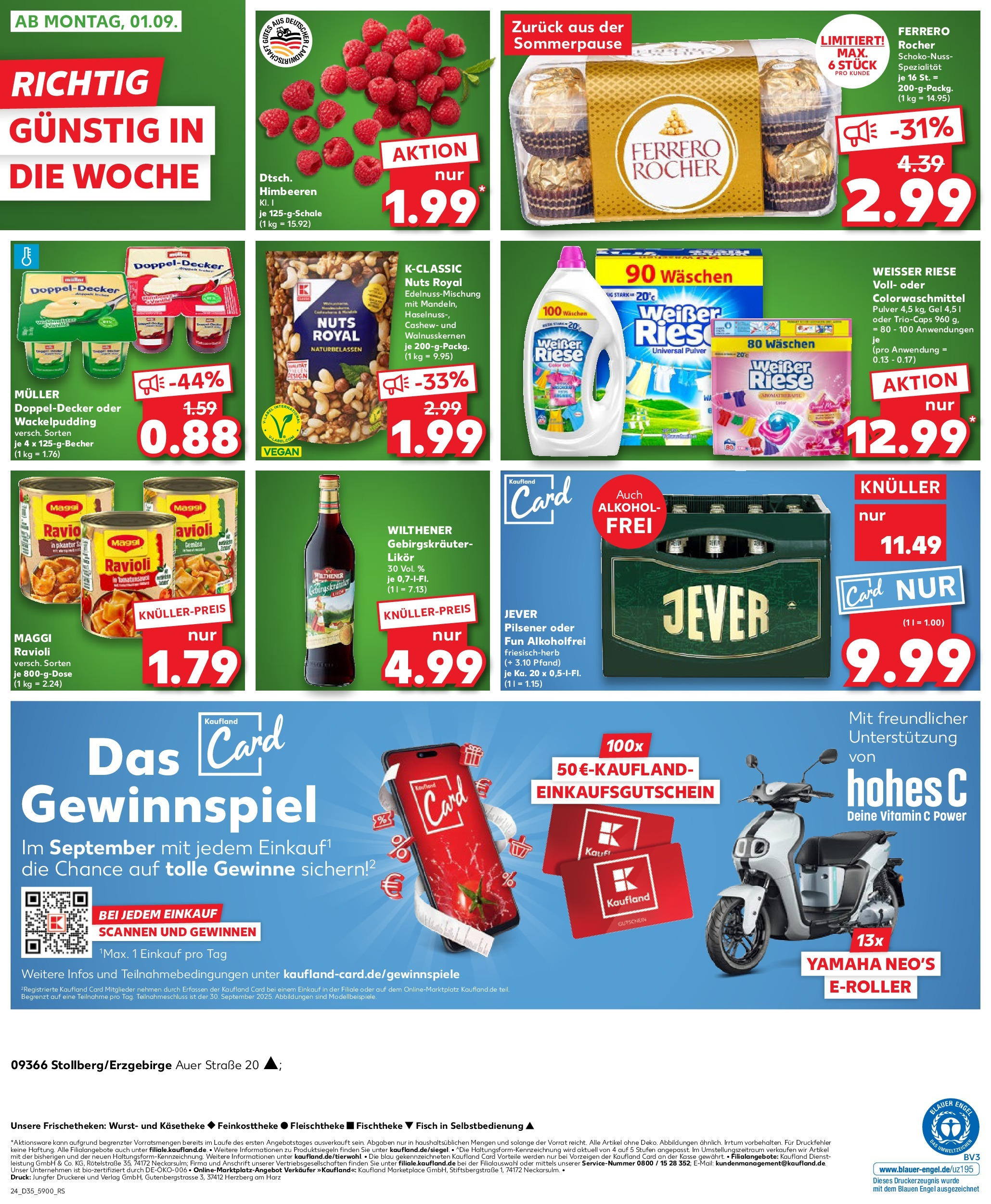Prospekt Kaufland ab 27.08.2025 » Angebote und Werbung Online | Seite: 24 | Produkte: Scooter, Pudding, Fisch, Wurst Prospekt Kaufland ab 27.08.2025 » Angebote Online zum Blättern | Seite: 24 | Produkte: Scooter, Pudding, Fisch, Wurst