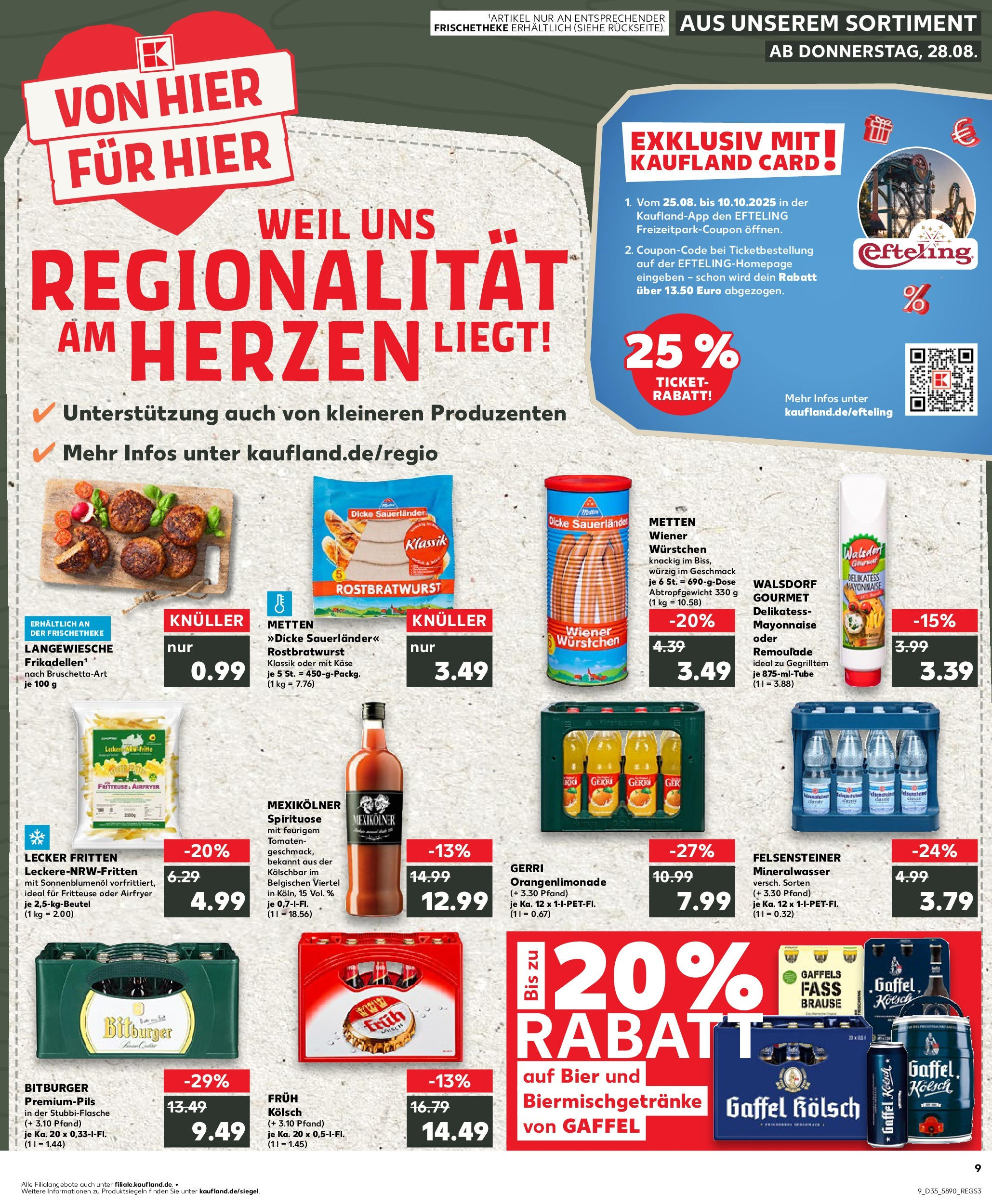 Prospekt Kaufland ab 28.08.2025 » Angebote und Werbung Online | Seite: 1 | Produkte: Bitburger, Bier, Sonnenblumenol, Tomaten Prospekt Kaufland ab 28.08.2025 » Angebote Online zum Blättern | Seite: 1 | Produkte: Bitburger, Bier, Sonnenblumenol, Tomaten