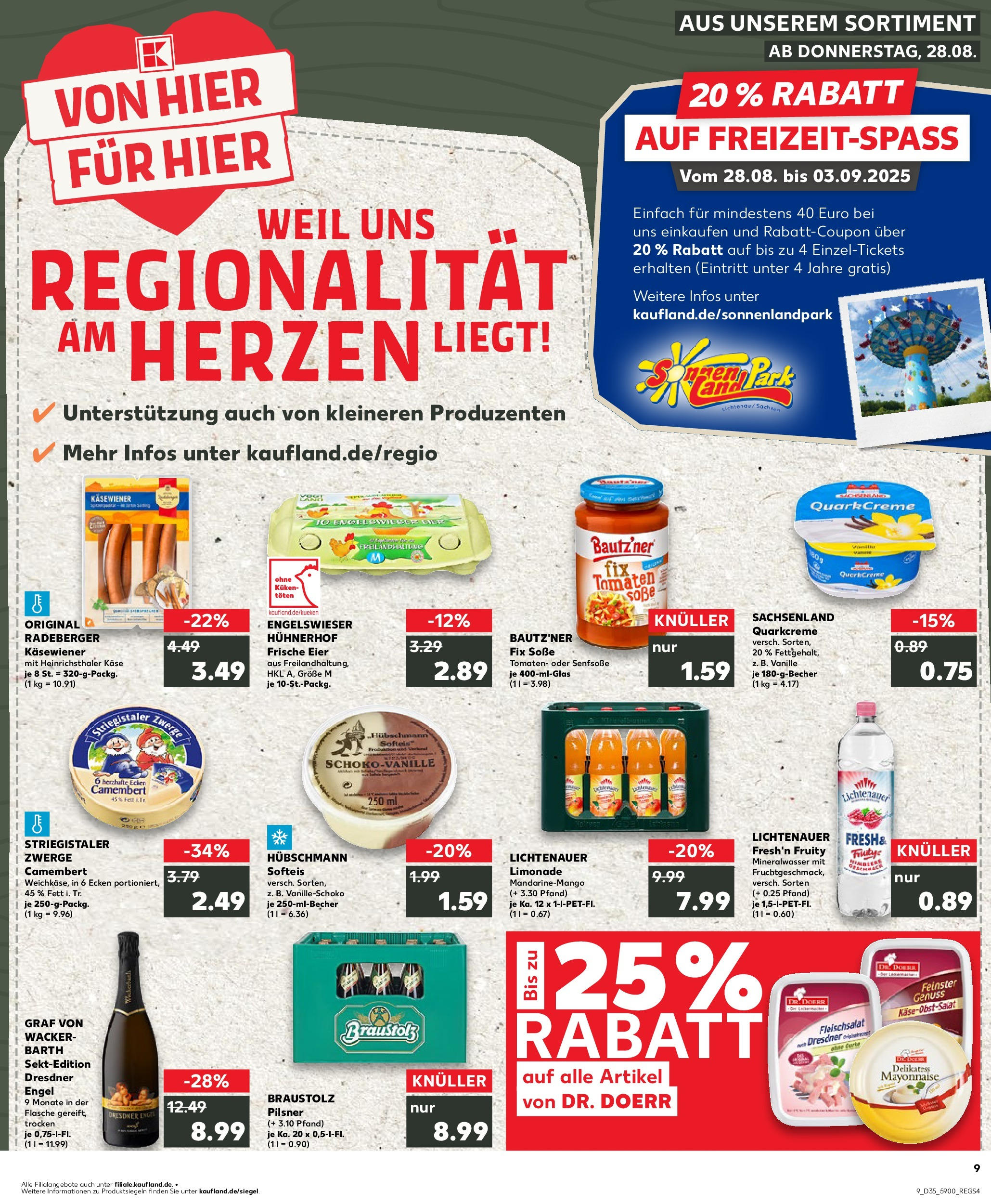 Prospekt Kaufland ab 27.08.2025 » Angebote und Werbung Online | Seite: 9 | Produkte: Quark, Eier, Mayonnaise, Himbeere Prospekt Kaufland ab 27.08.2025 » Angebote Online zum Blättern | Seite: 9 | Produkte: Quark, Eier, Mayonnaise, Himbeere